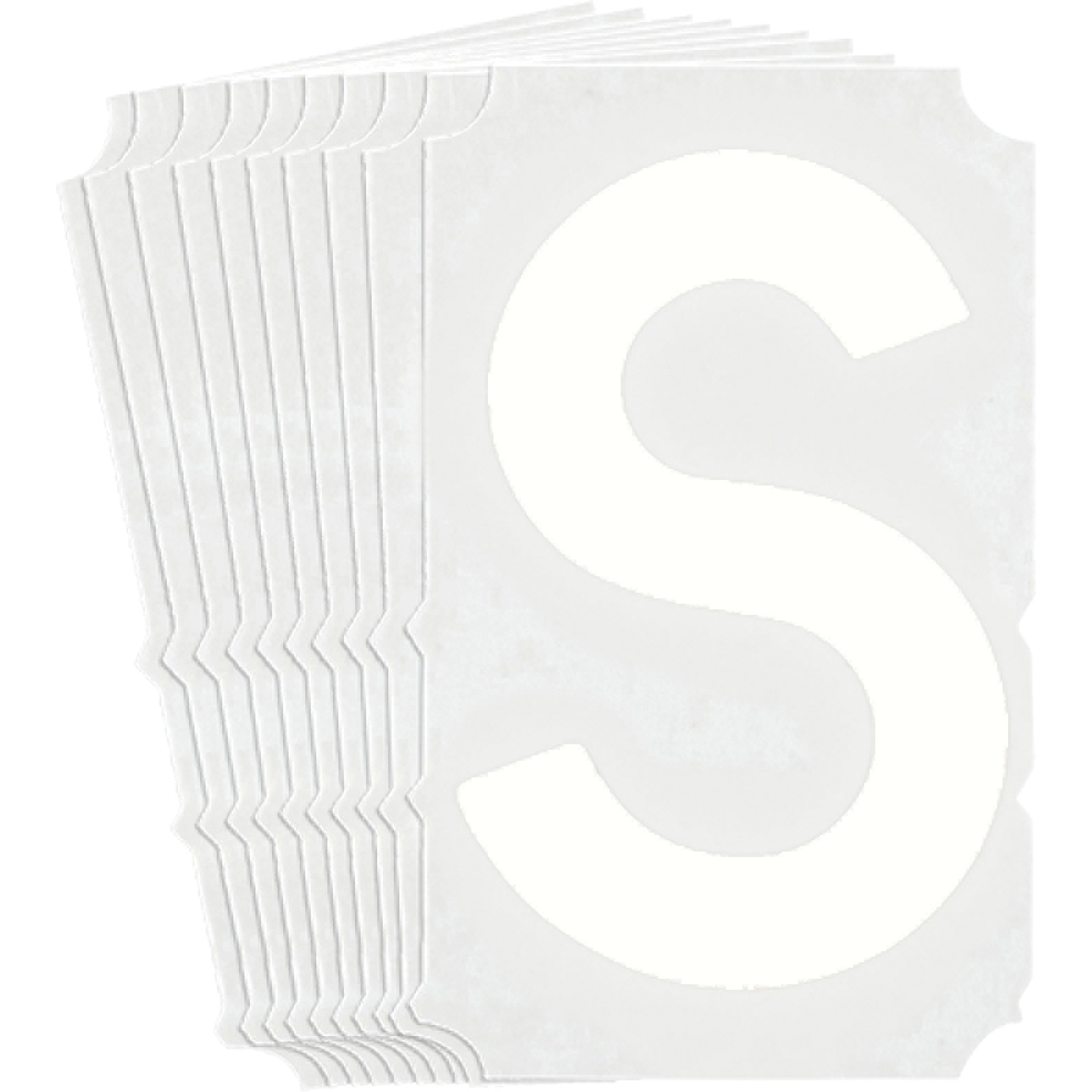 Étiquettes de lettres & chiffres gothiques individuels Quick-AlignMD, S, 4" h, Blanc