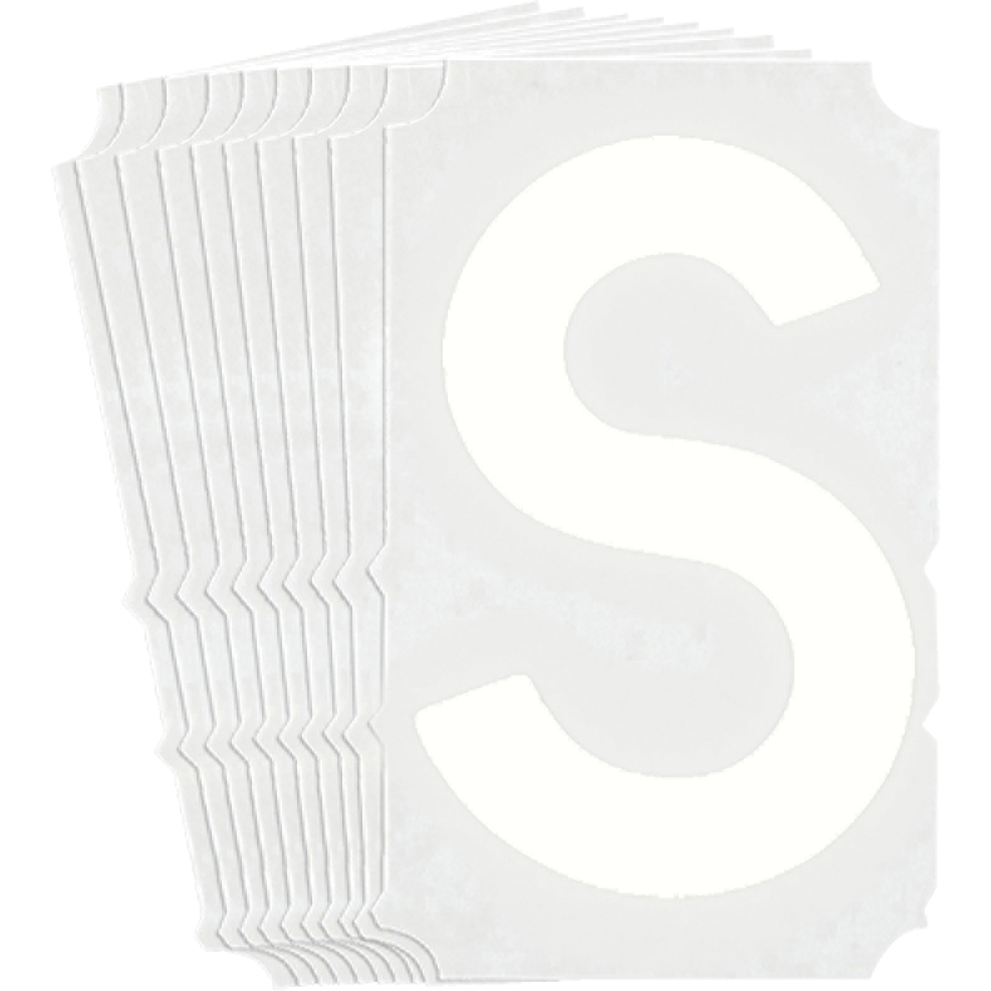 Étiquettes de lettres & chiffres gothiques individuels Quick-AlignMD, S, 6" h, Blanc