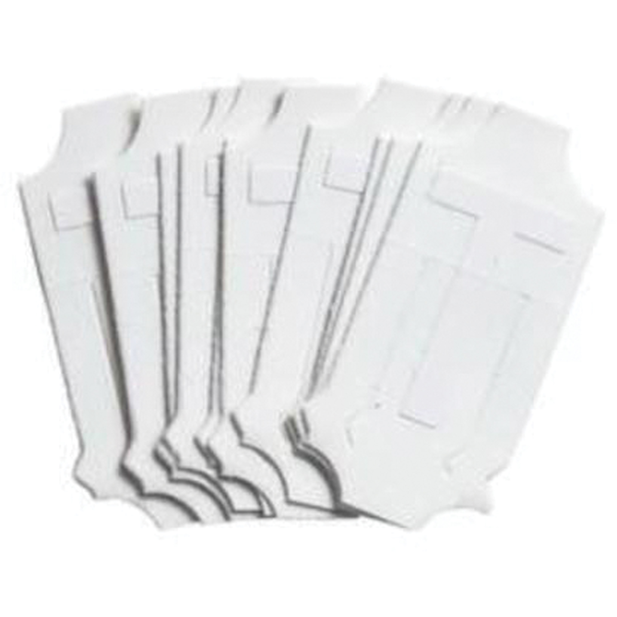 Étiquettes de lettres & chiffres gothiques individuels Quick-AlignMD, T, 2" h, Blanc