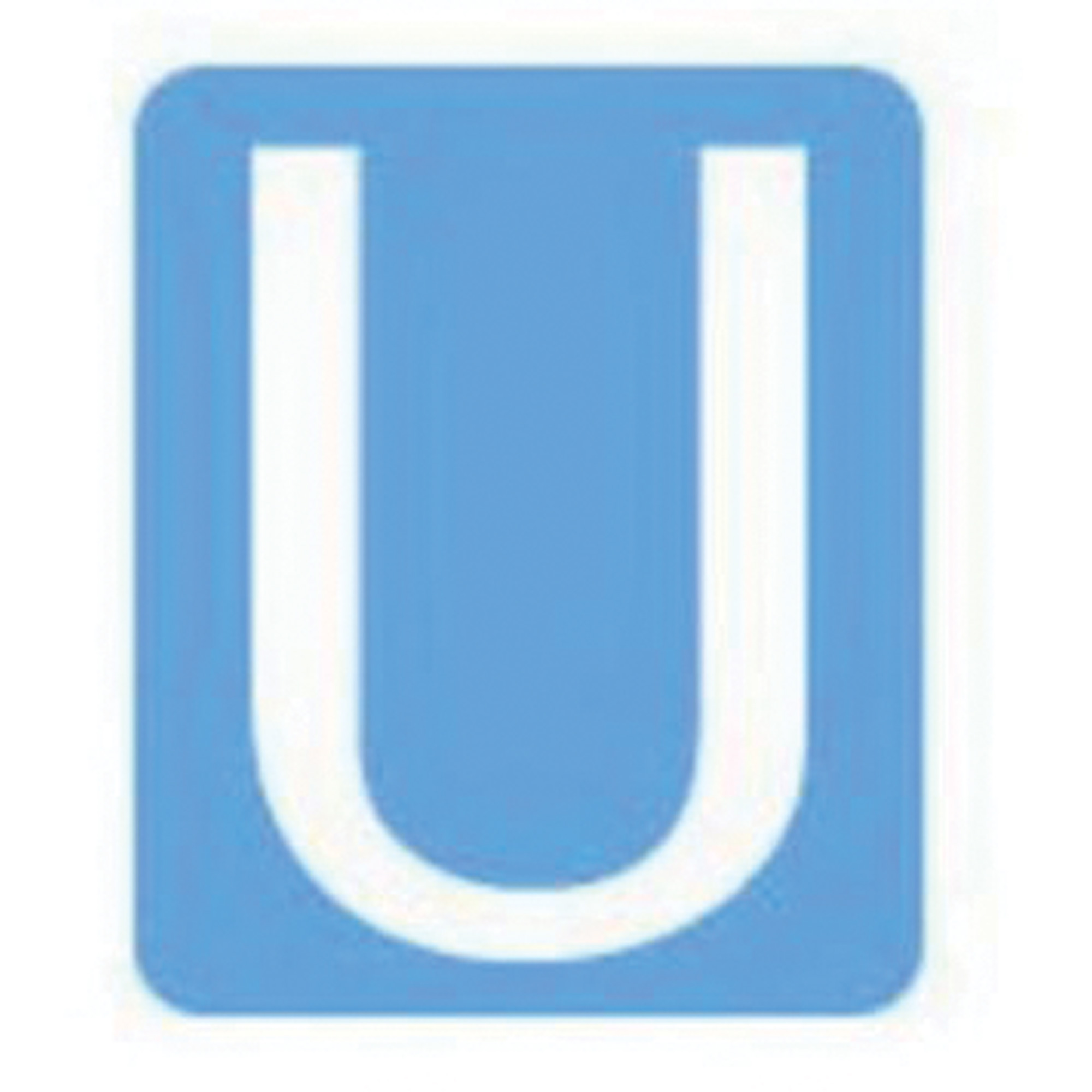 Étiquettes de lettres & chiffres gothiques individuels Quick-AlignMD, U, 3" h, Blanc