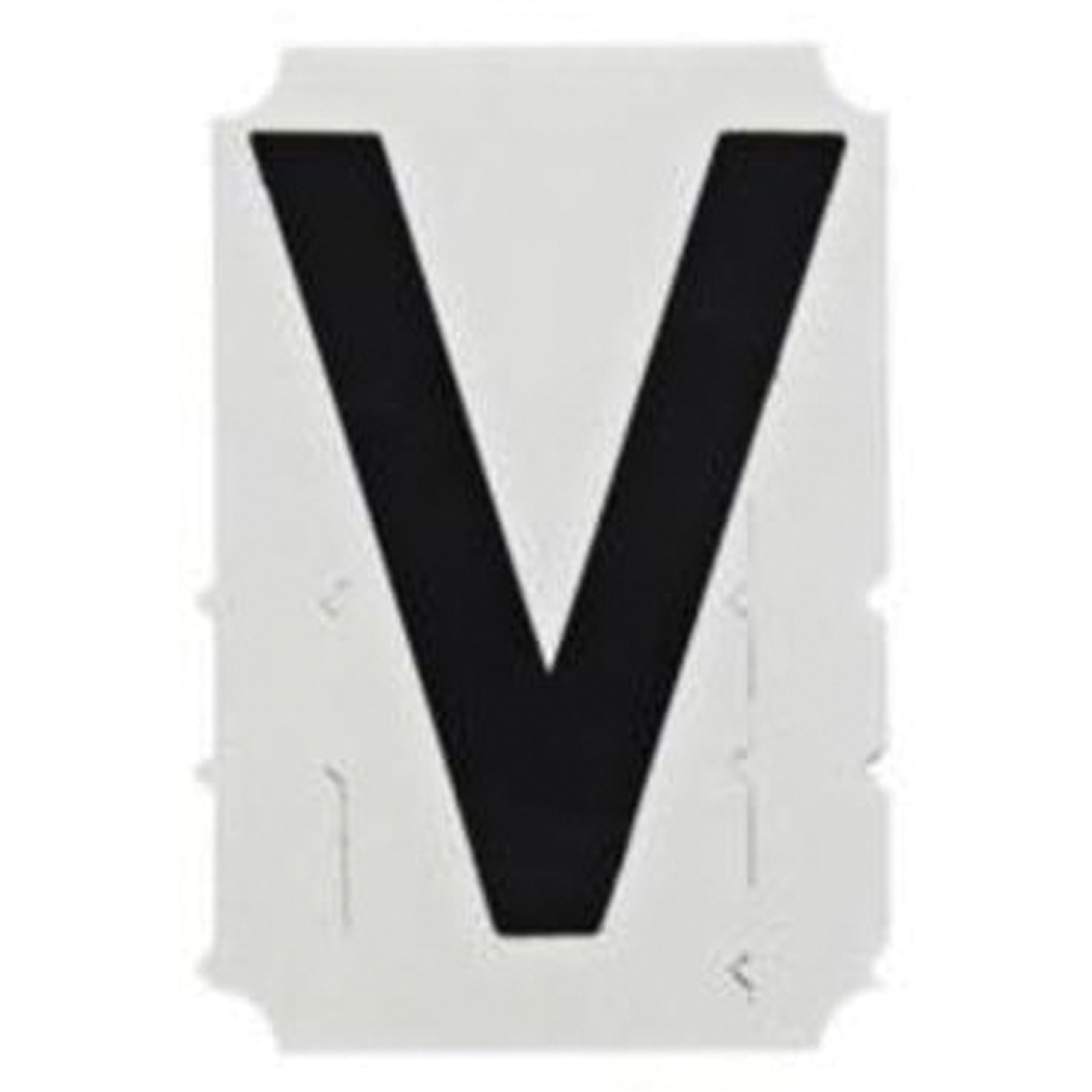 Étiquettes de lettres & chiffres gothiques individuels Quick-AlignMD, V, 2" h, Noir