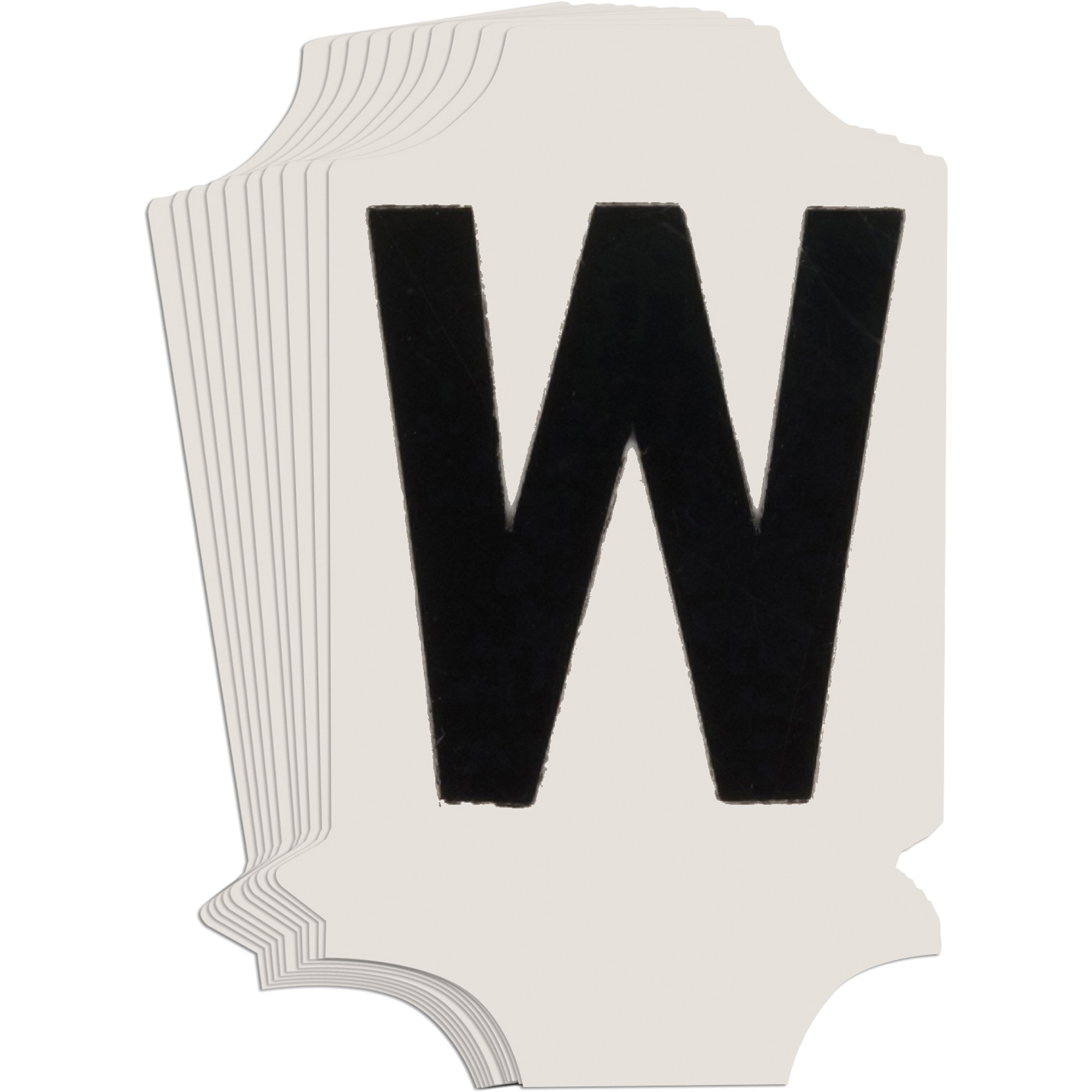 Étiquettes de lettres & chiffres gothiques individuels Quick-AlignMD, W, 1" h, Noir