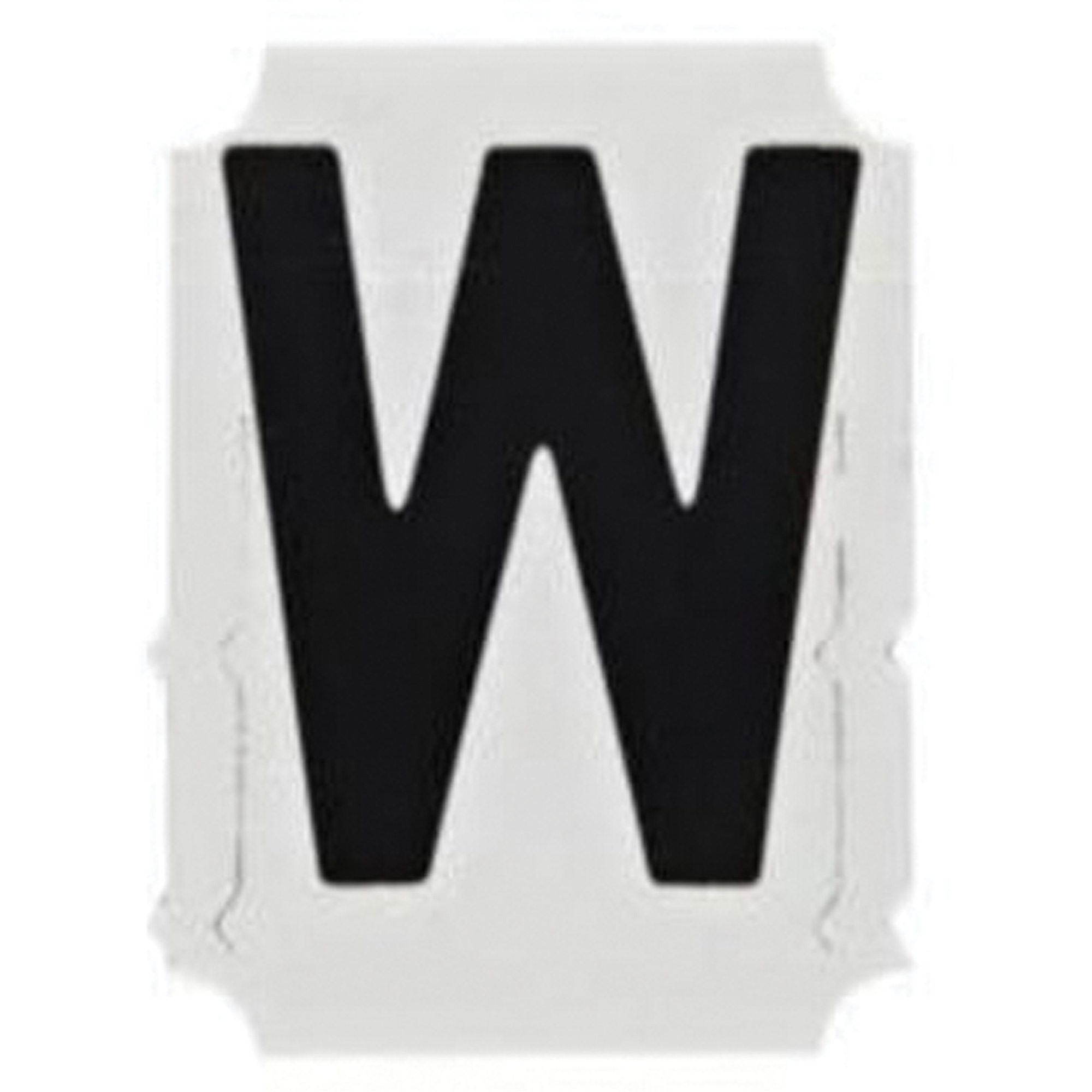 Étiquettes de lettres & chiffres gothiques individuels Quick-AlignMD, W, 2" h, Noir