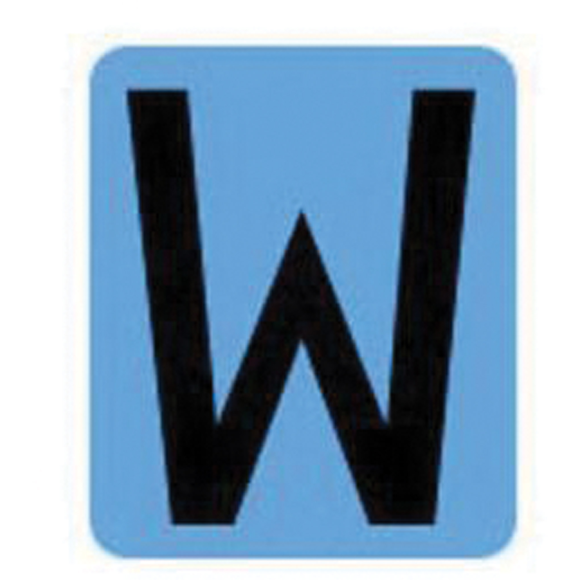 Étiquettes de lettres & chiffres gothiques individuels Quick-AlignMD, W, 2" h, Noir