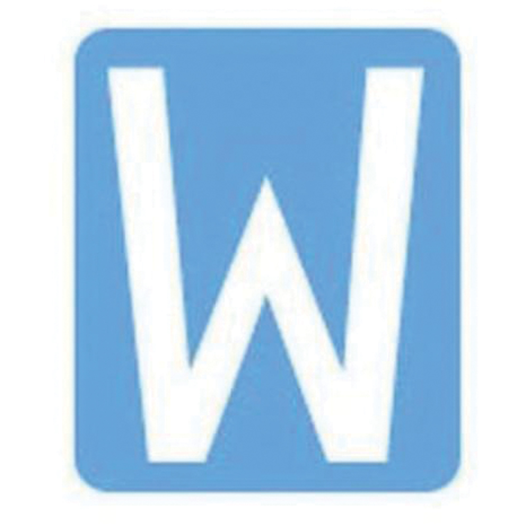 Étiquettes de lettres & chiffres gothiques individuels Quick-AlignMD, W, 3" h, Blanc