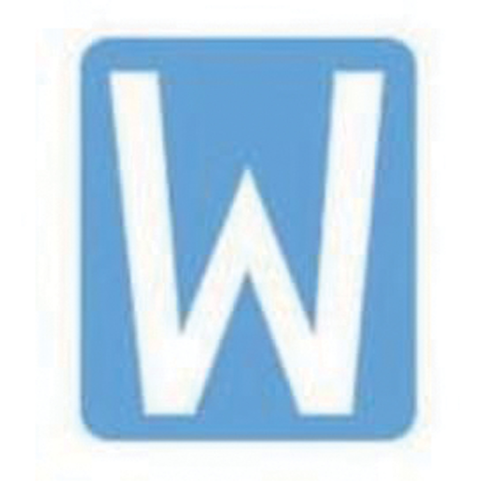 Étiquettes de lettres & chiffres gothiques individuels Quick-AlignMD, W, 6" h, Blanc