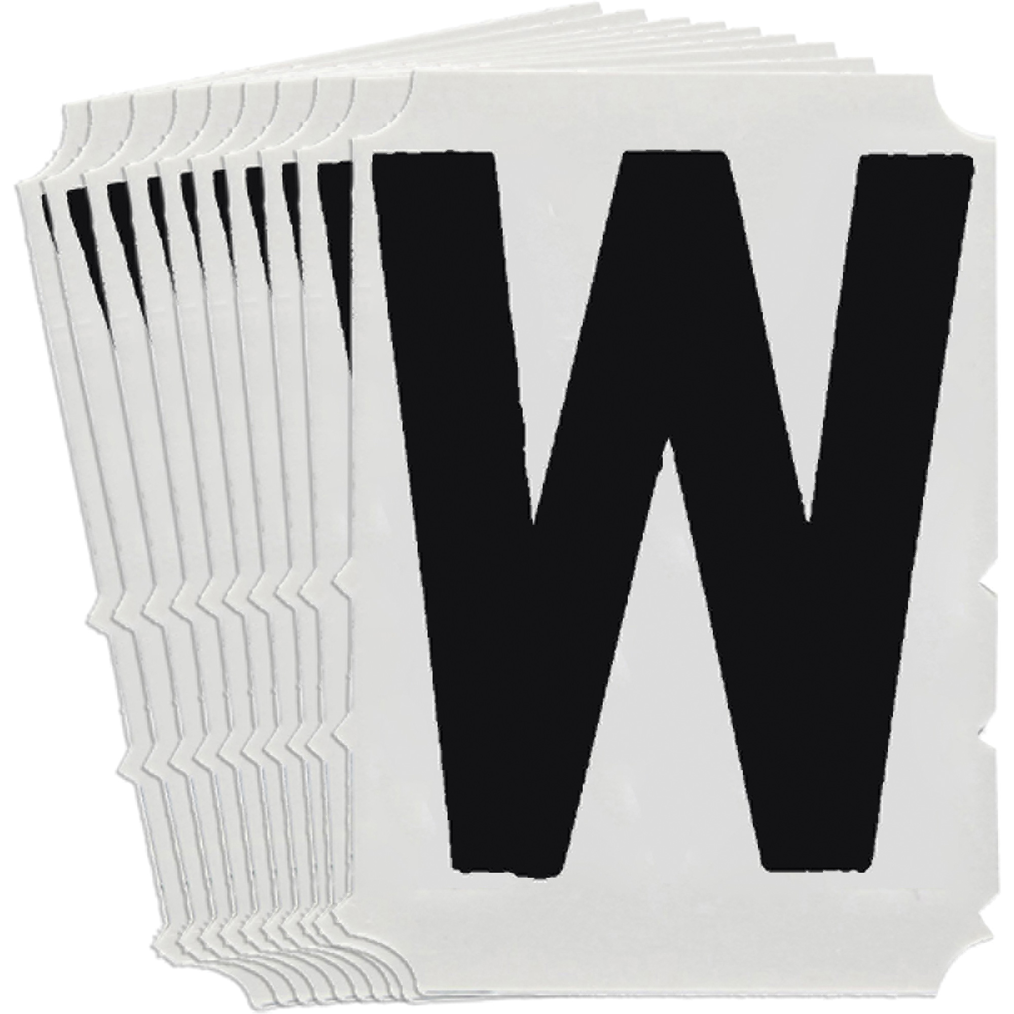 Étiquettes de lettres & chiffres gothiques individuels Quick-AlignMD, W, 6" h, Noir