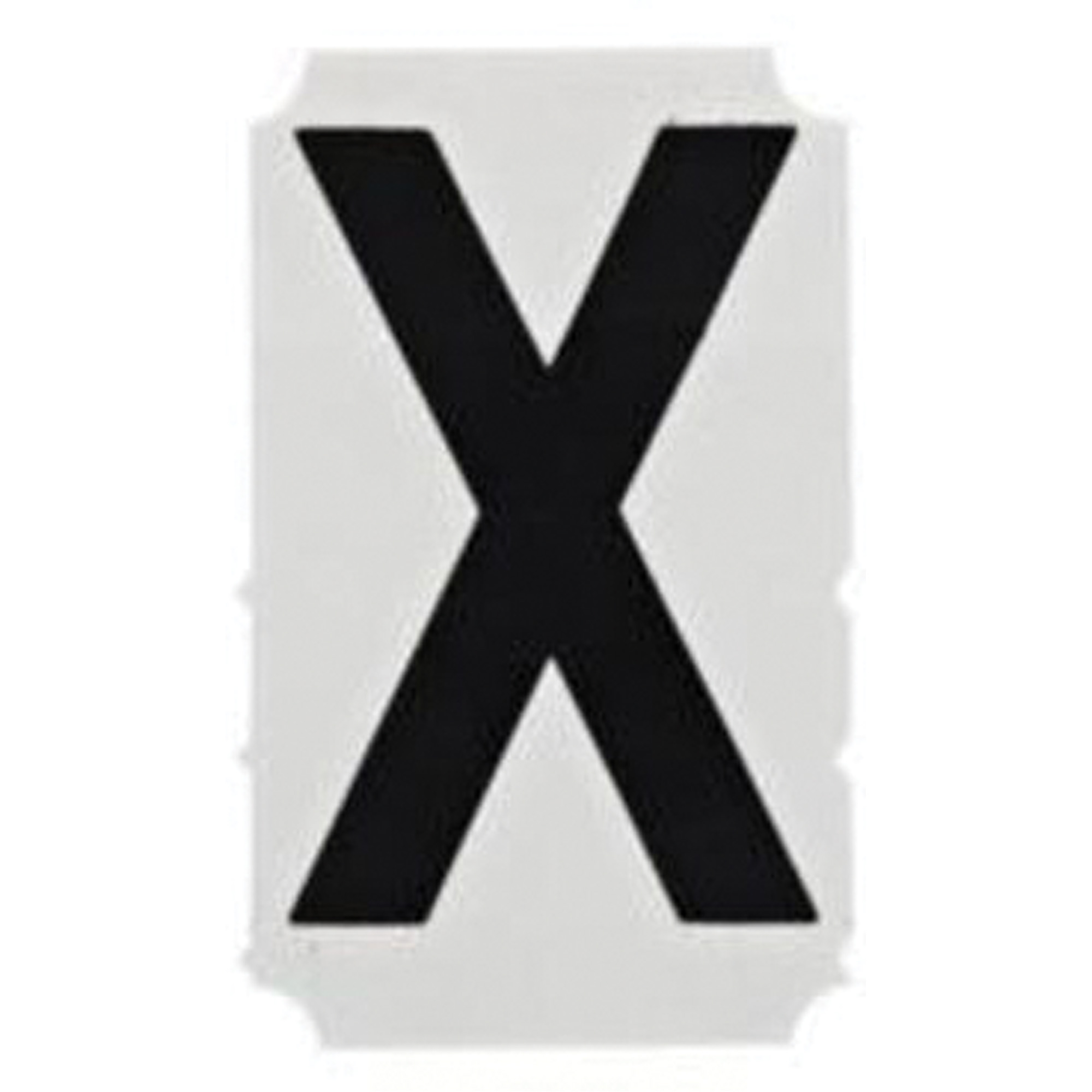 Étiquettes de lettres & chiffres gothiques individuels Quick-AlignMD, X, 1" h, Noir