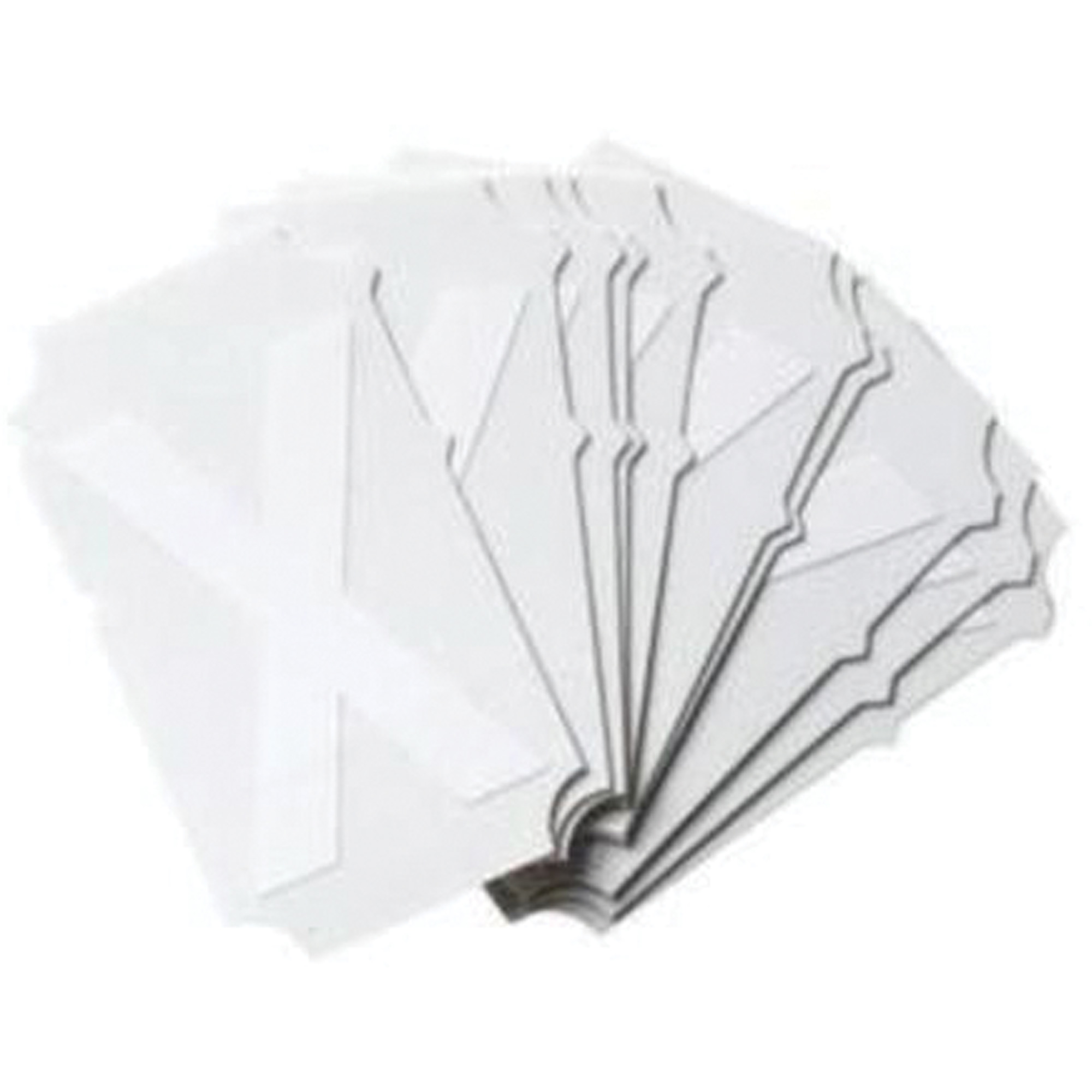 Étiquettes de lettres & chiffres gothiques individuels Quick-AlignMD, X, 2" h, Blanc