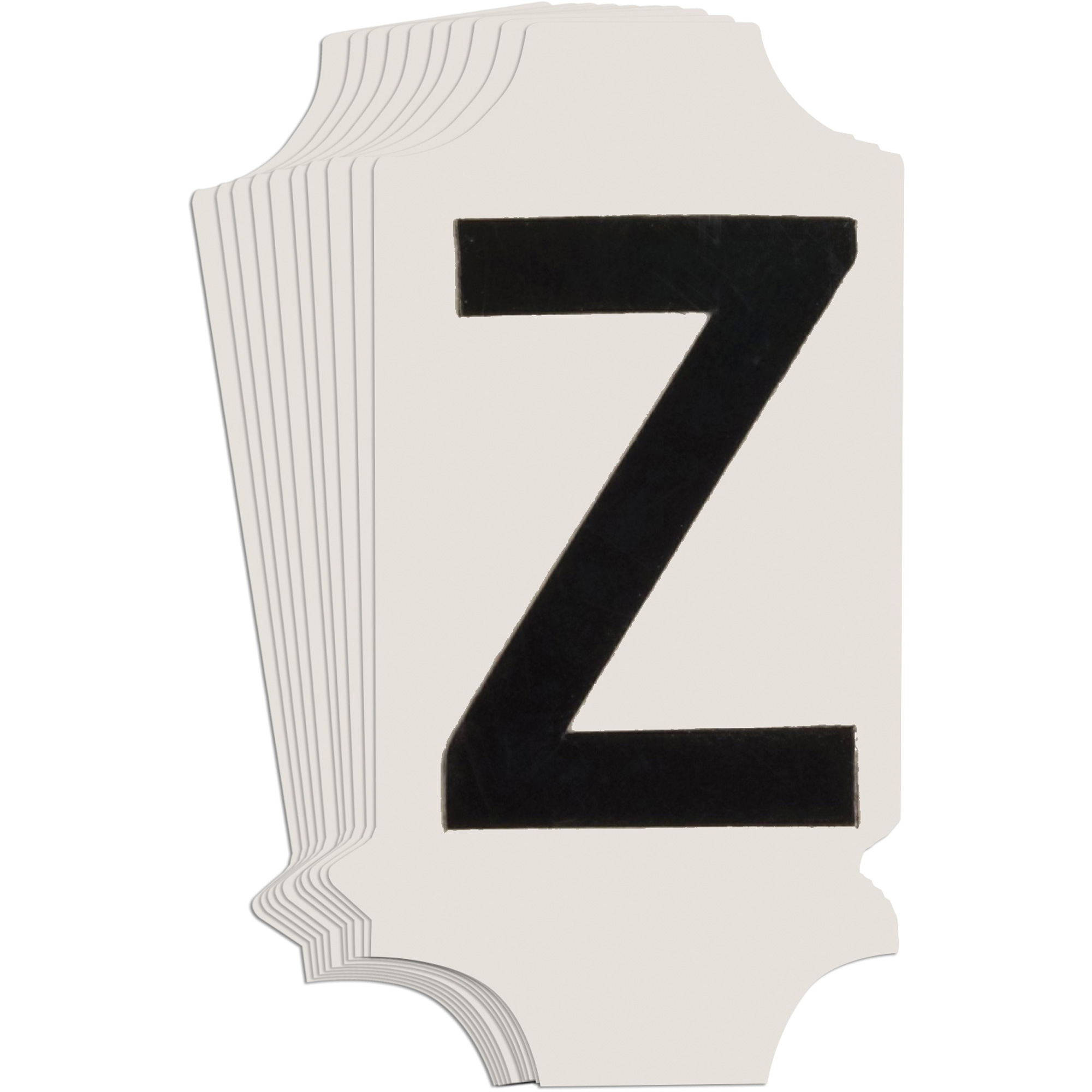 Étiquettes de lettres & chiffres gothiques individuels Quick-AlignMD, Z, 1" h, Noir