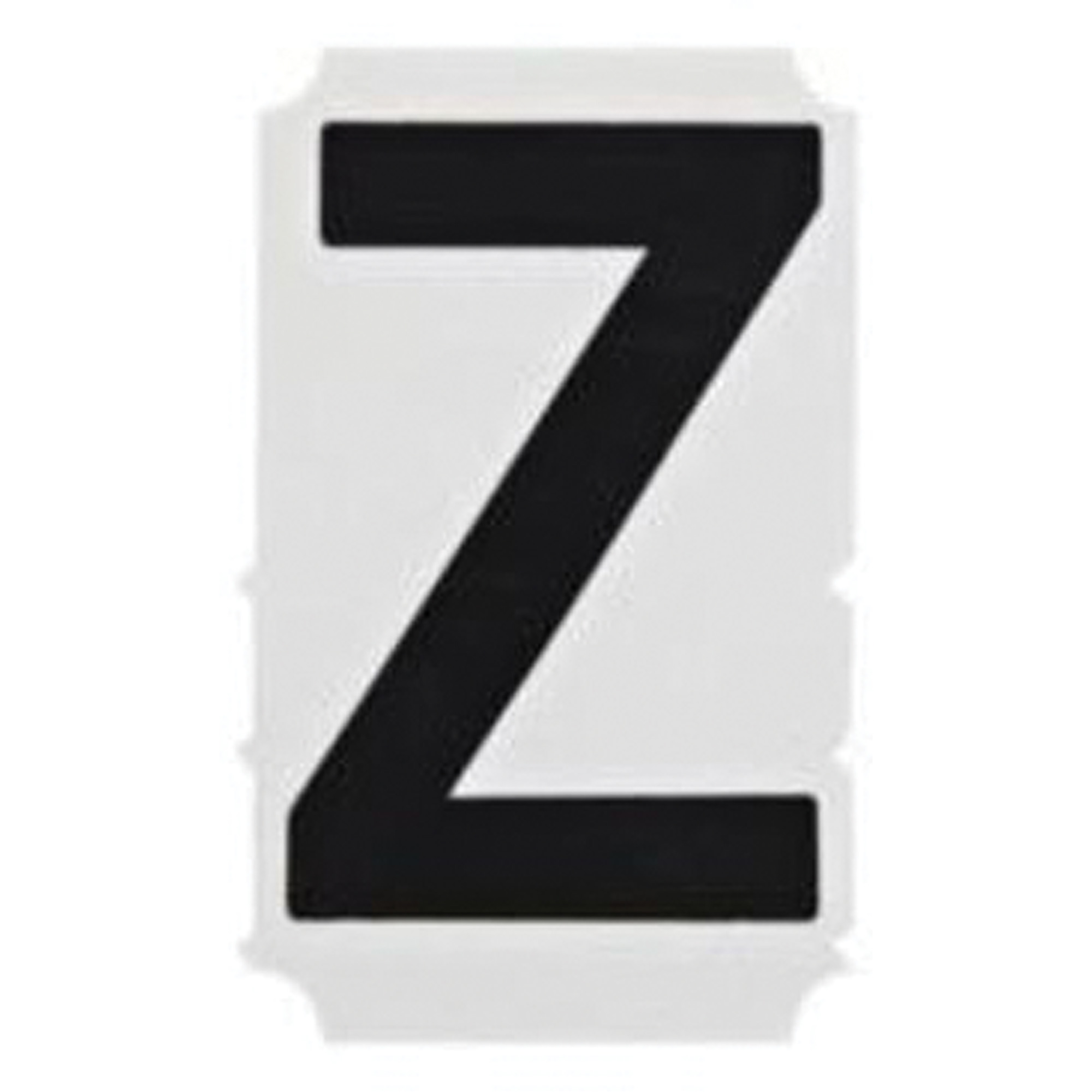 Étiquettes de lettres & chiffres gothiques individuels Quick-AlignMD, Z, 2" h, Noir