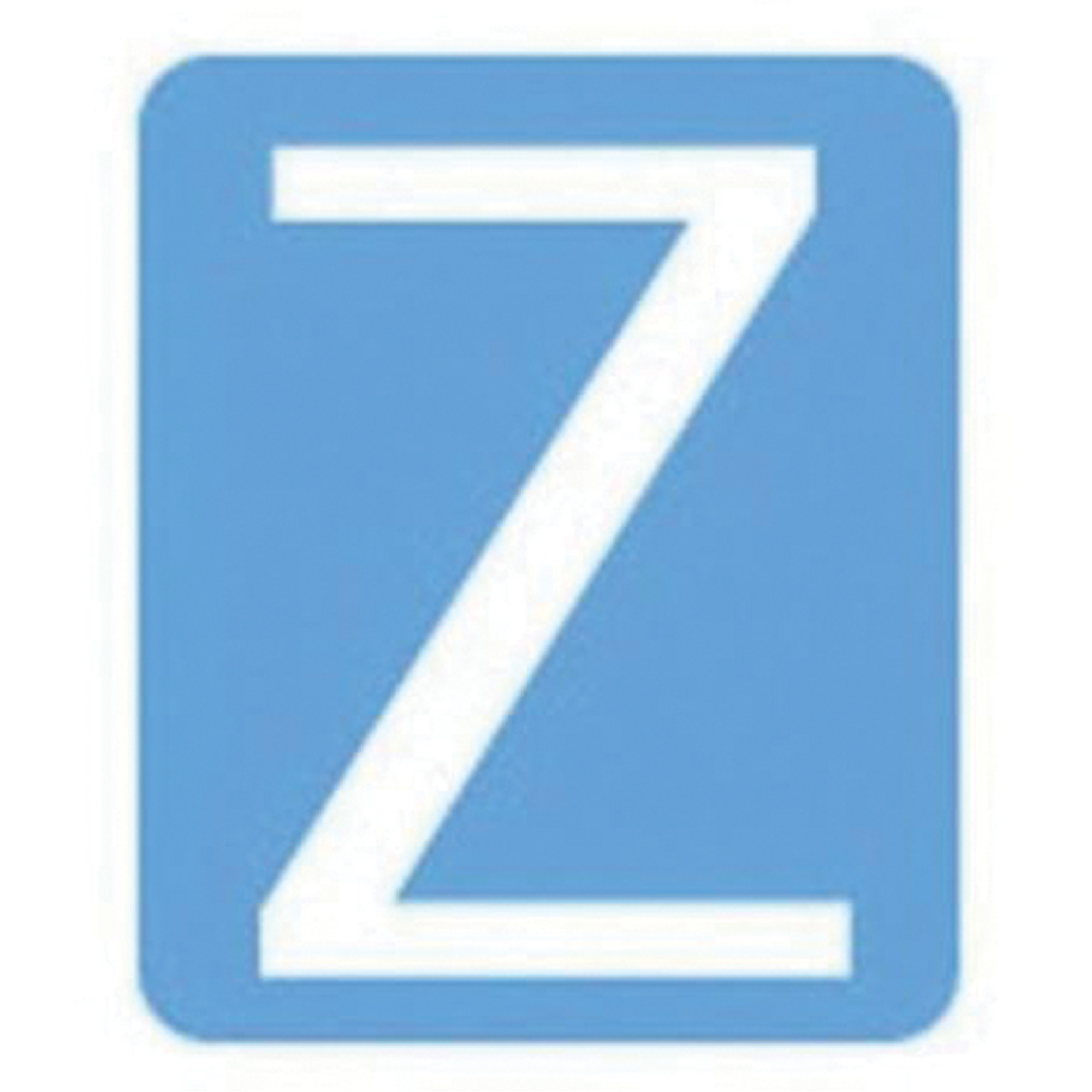 Étiquettes de lettres & chiffres gothiques individuels Quick-AlignMD, Z, 3" h, Blanc