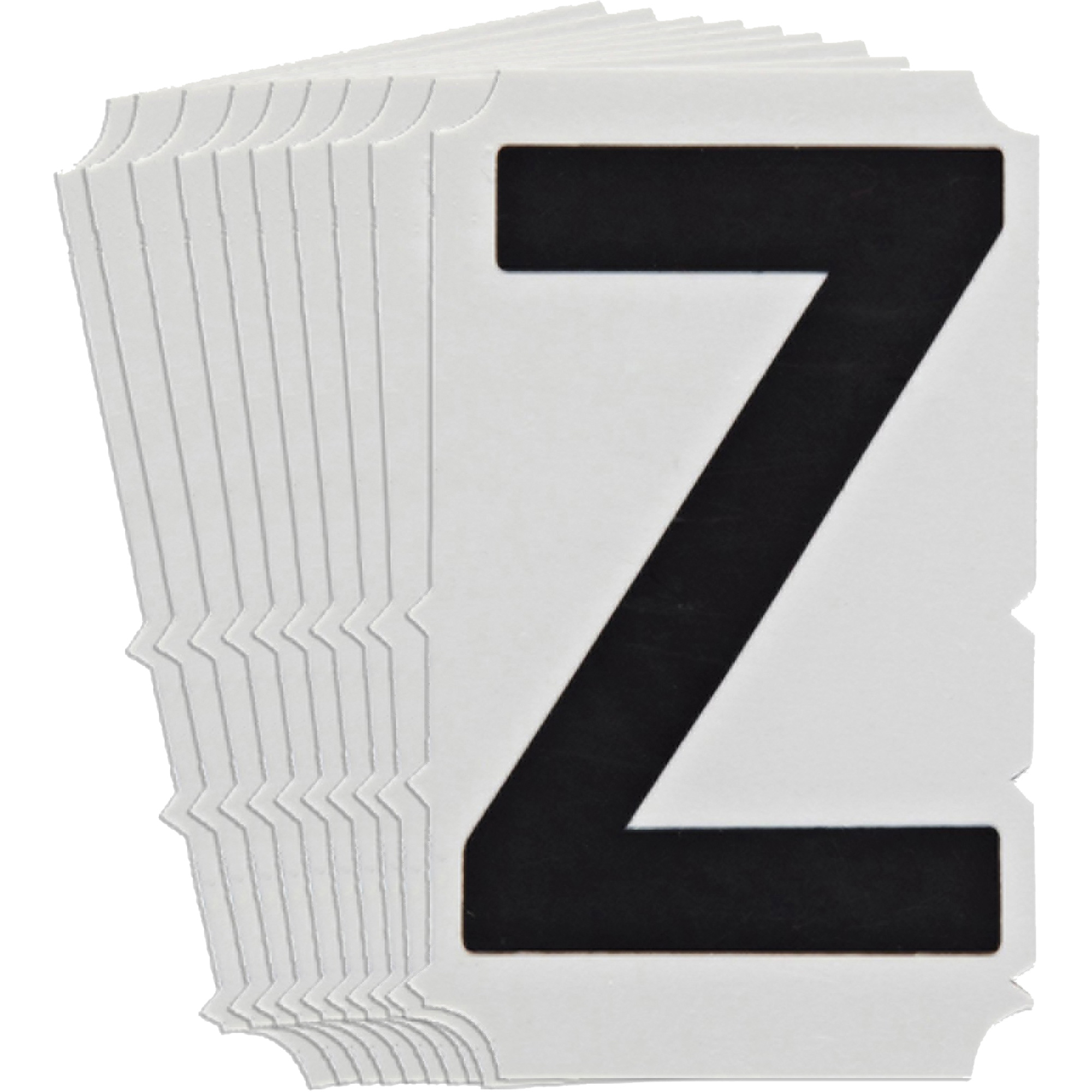 Étiquettes de lettres & chiffres gothiques individuels Quick-AlignMD, Z, 3" h, Noir