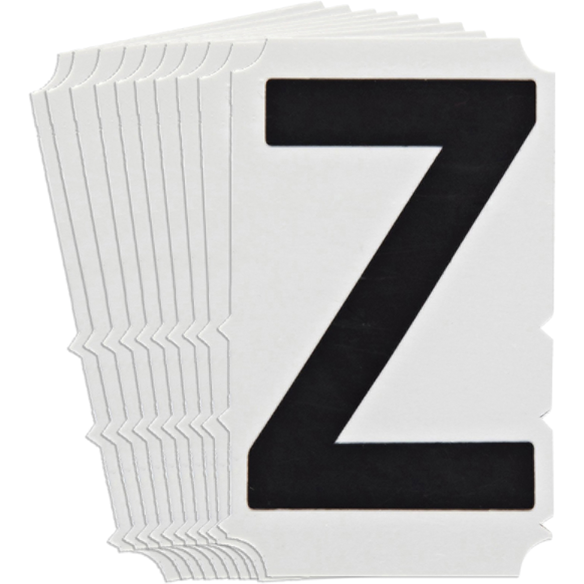 Étiquettes de lettres & chiffres gothiques individuels Quick-AlignMD, Z, 6" h, Noir