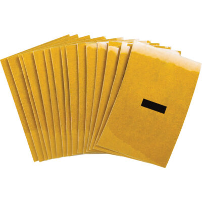 Étiquettes de lettres & chiffres réfléchissants individuels, Tiret (-), 1" h, Noir sur jaune