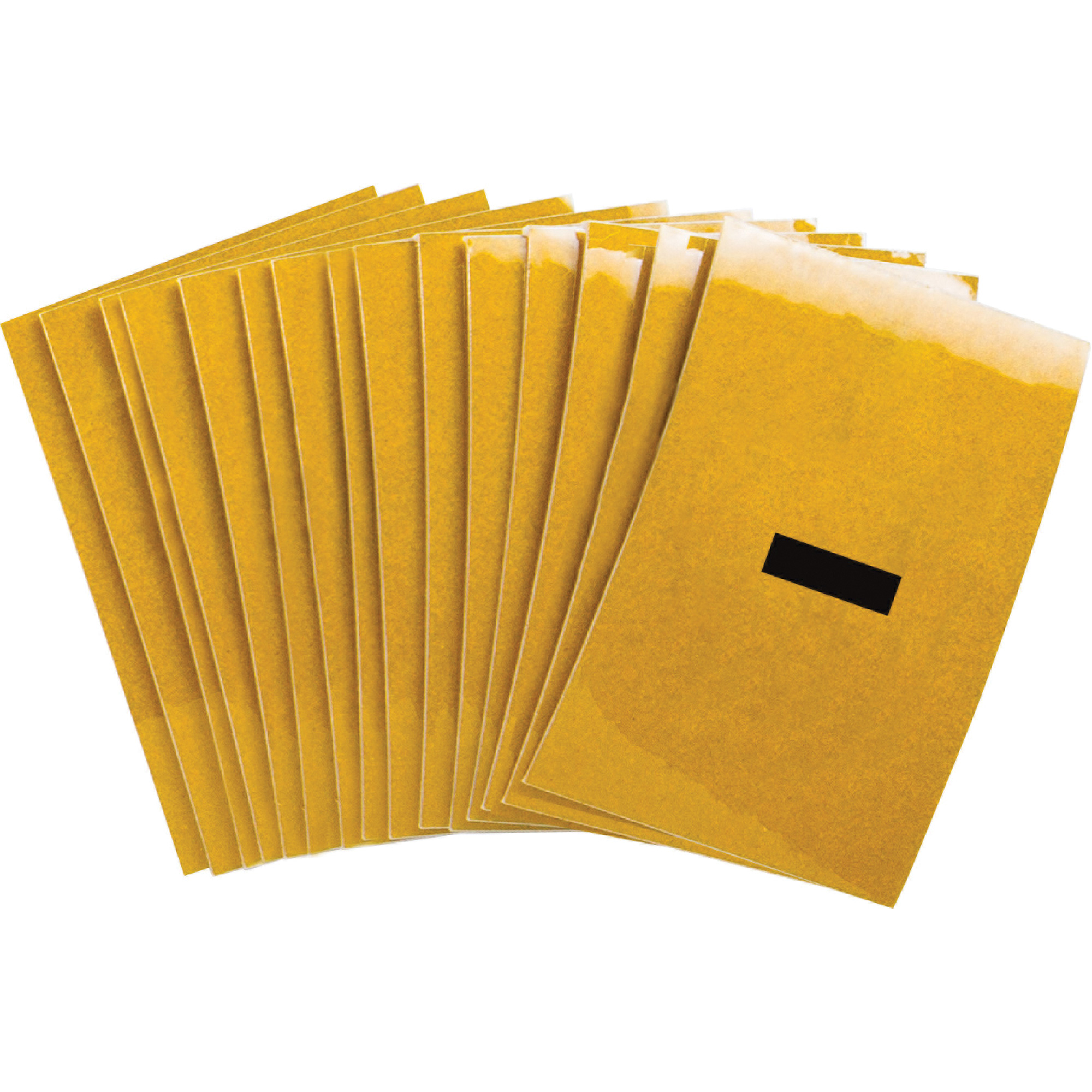 Étiquettes de lettres & chiffres réfléchissants individuels, Tiret (-), 1" h, Noir sur jaune