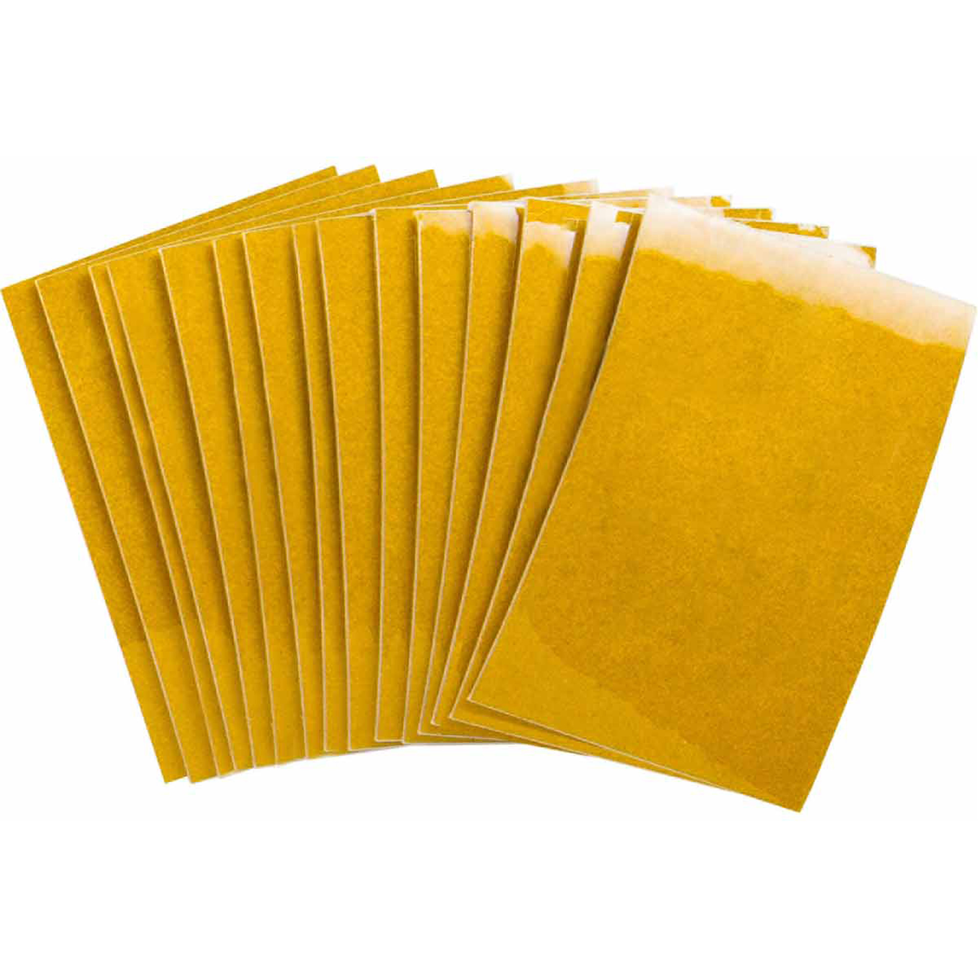 Étiquettes de lettres & chiffres réfléchissants individuels, Vierge, 1" h, Jaune