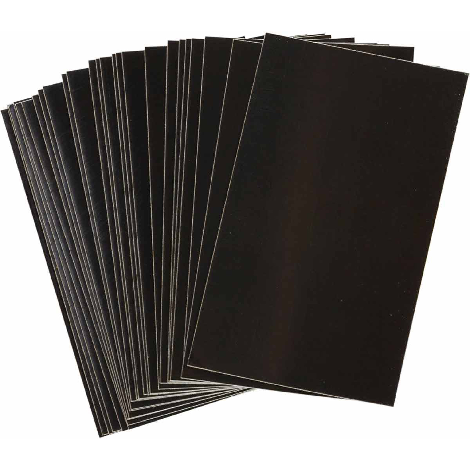 Étiquettes de lettres & chiffres réfléchissants individuels, Vierge, 2-1/2" h, Noir