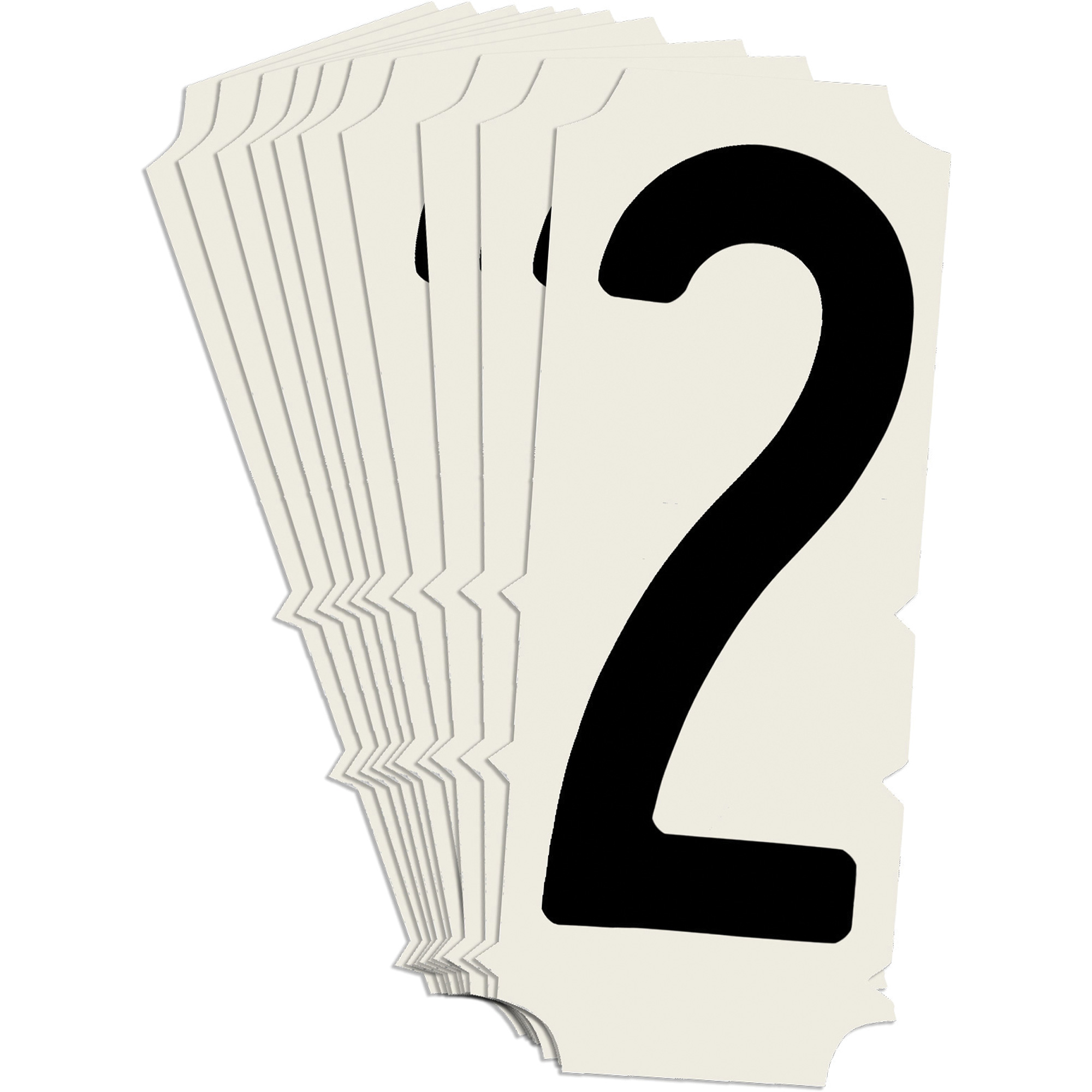 Étiquettes de lettres et chiffres gothiques individuels condensés Quick-AlignMD, 2, 2" h, Noir