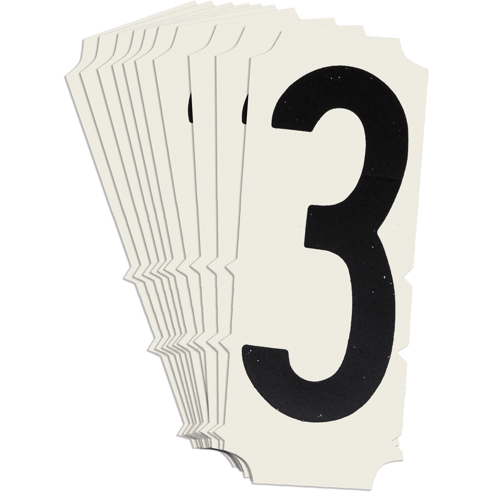 Étiquettes de lettres et chiffres gothiques individuels condensés Quick-AlignMD, 3, 2" h, Noir