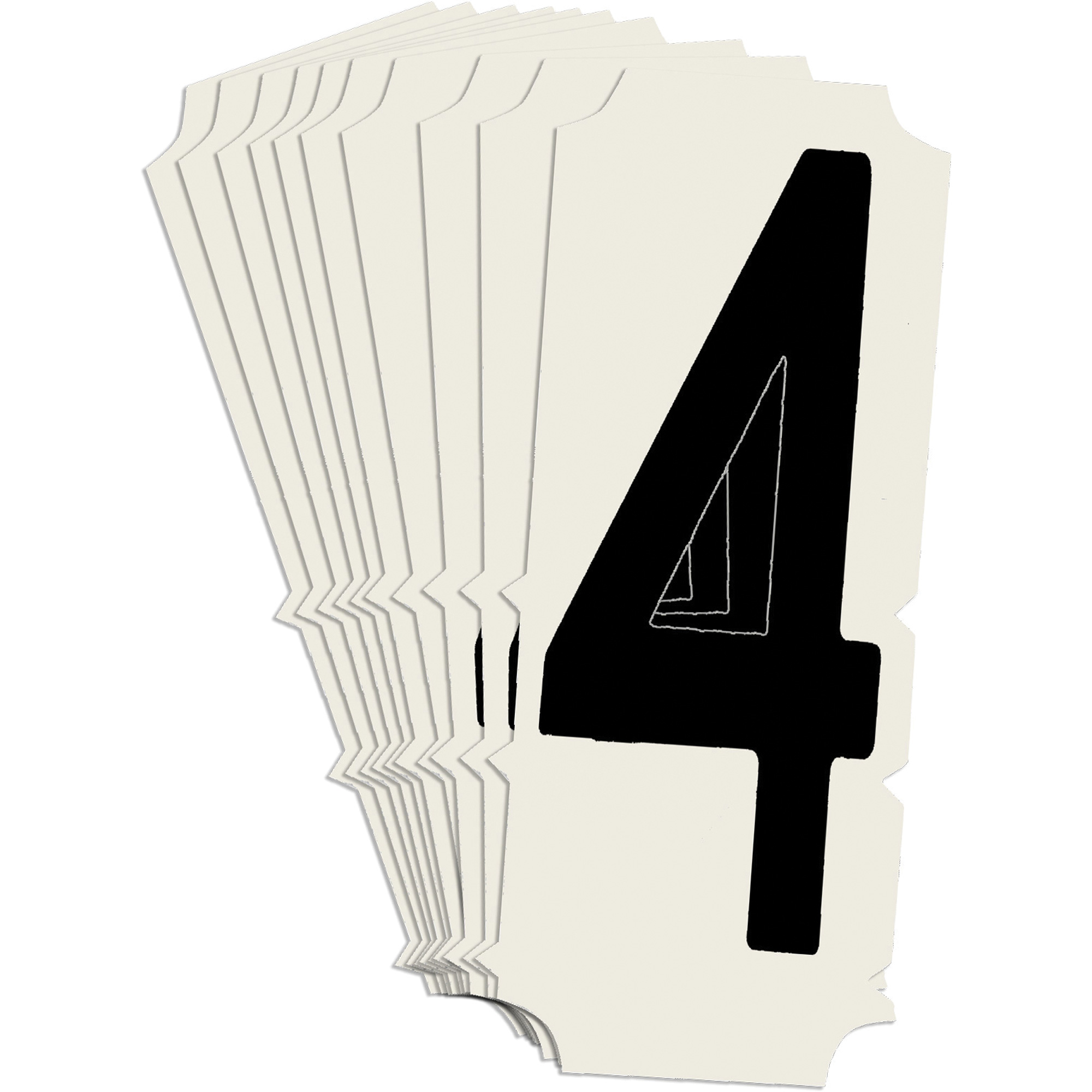 Étiquettes de lettres et chiffres gothiques individuels condensés Quick-AlignMD, 4, 2" h, Noir