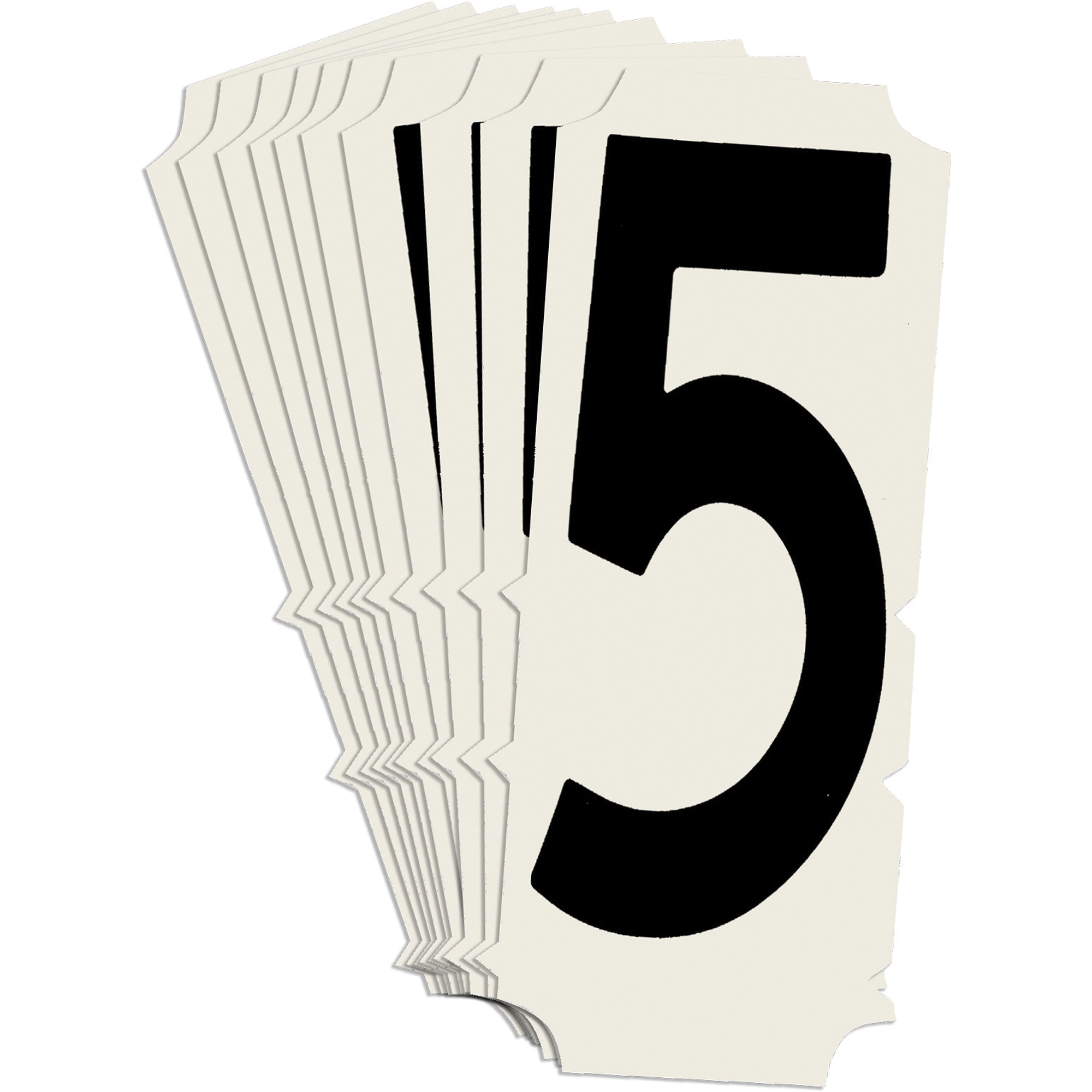 Étiquettes de lettres et chiffres gothiques individuels condensés Quick-AlignMD, 5, 2" h, Noir
