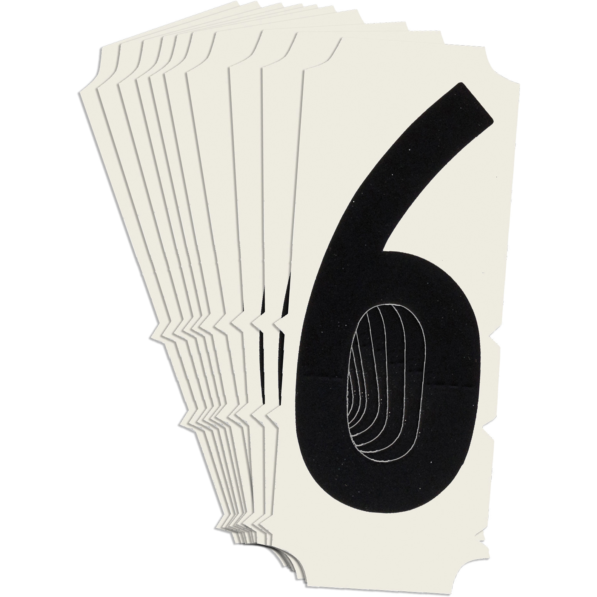 Étiquettes de lettres et chiffres gothiques individuels condensés Quick-AlignMD, 6, 2" h, Noir