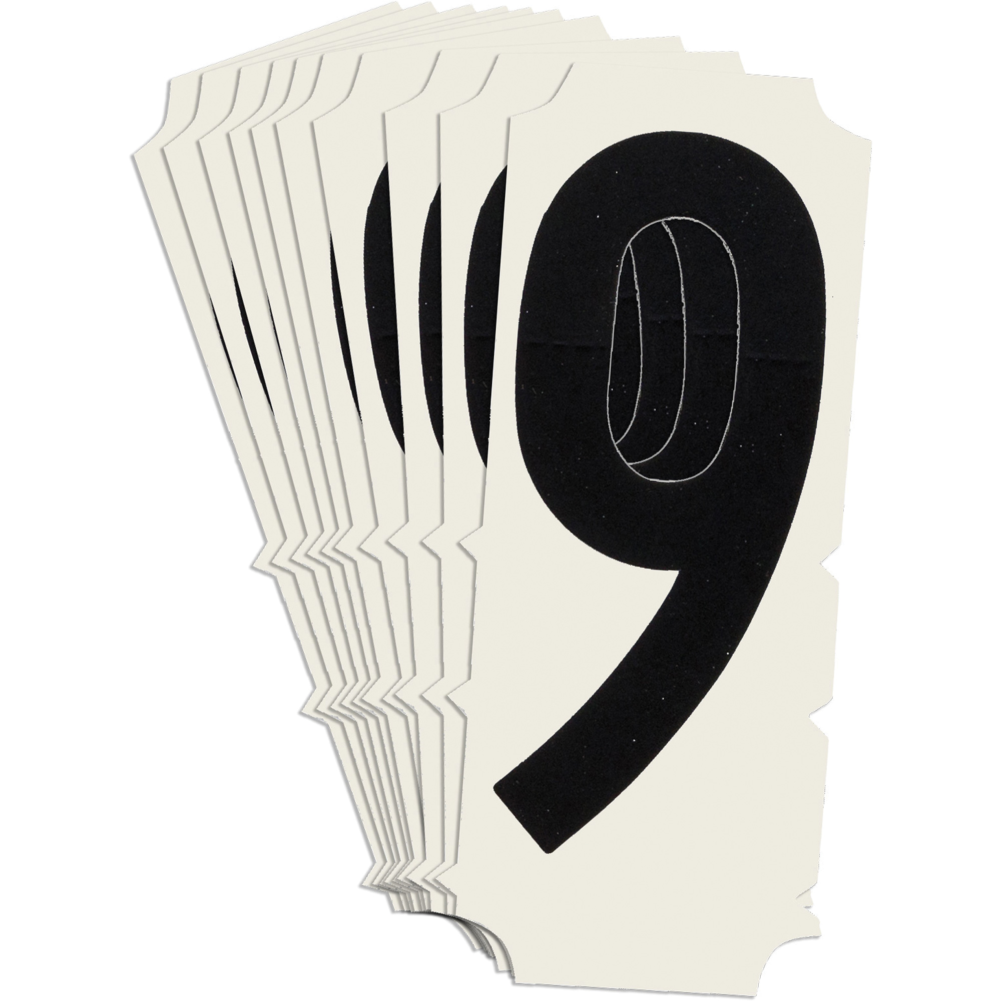 Étiquettes de lettres et chiffres gothiques individuels condensés Quick-AlignMD, 9, 2" h, Noir