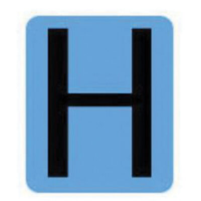 Étiquettes de lettres et chiffres gothiques individuels condensés Quick-AlignMD, H, 2" h, Noir