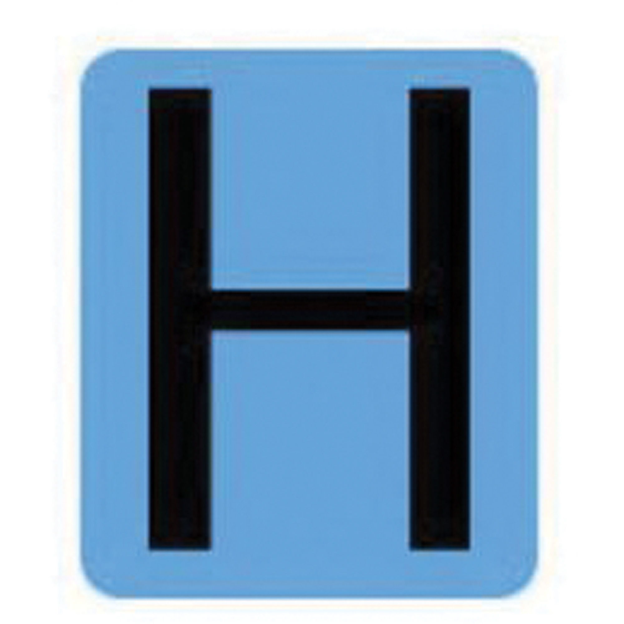 Étiquettes de lettres et chiffres gothiques individuels condensés Quick-AlignMD, H, 2" h, Noir