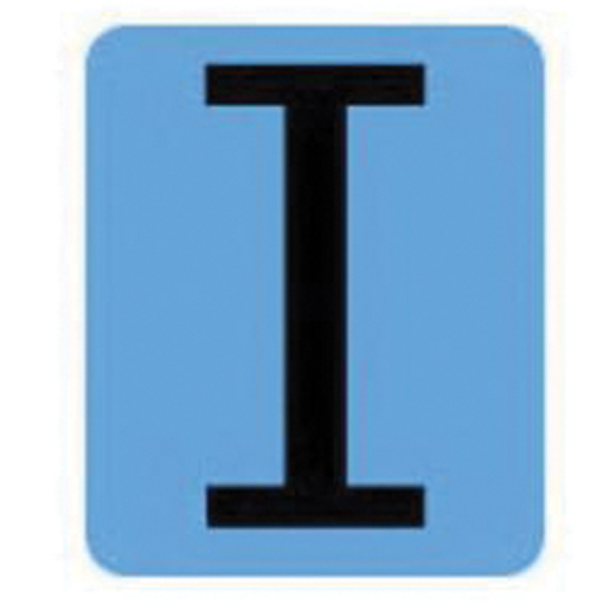 Étiquettes de lettres et chiffres gothiques individuels condensés Quick-AlignMD, I, 2" h, Noir