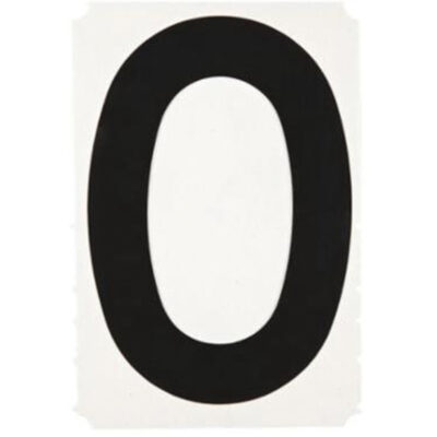 Étiquettes de lettres et chiffres gothiques individuels Quick-AlignMD, 0, 6" h, Noir