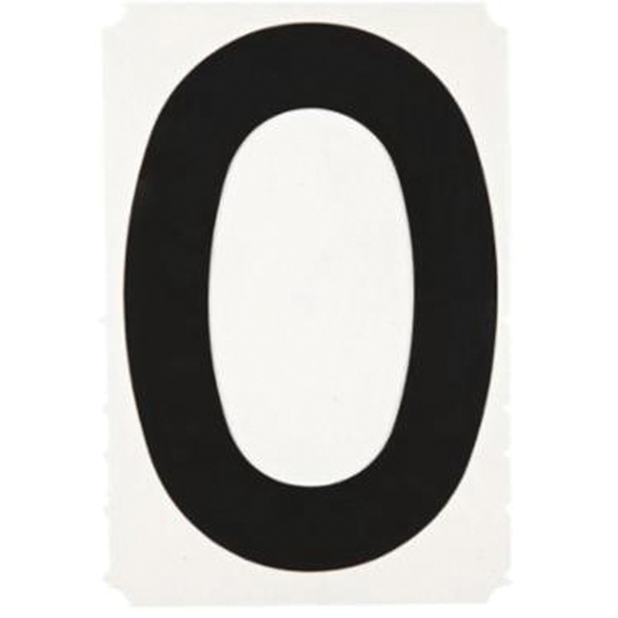 Étiquettes de lettres et chiffres gothiques individuels Quick-AlignMD, 0, 6" h, Noir