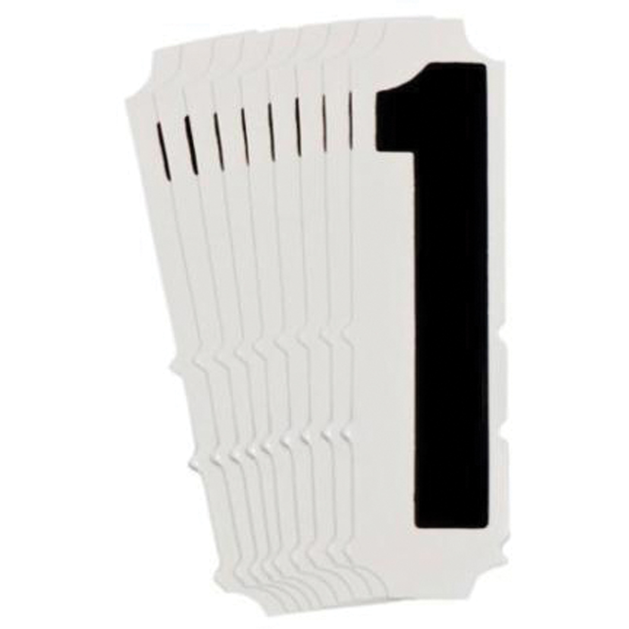 Étiquettes de lettres et chiffres gothiques individuels Quick-AlignMD, 1, 1" h, Noir