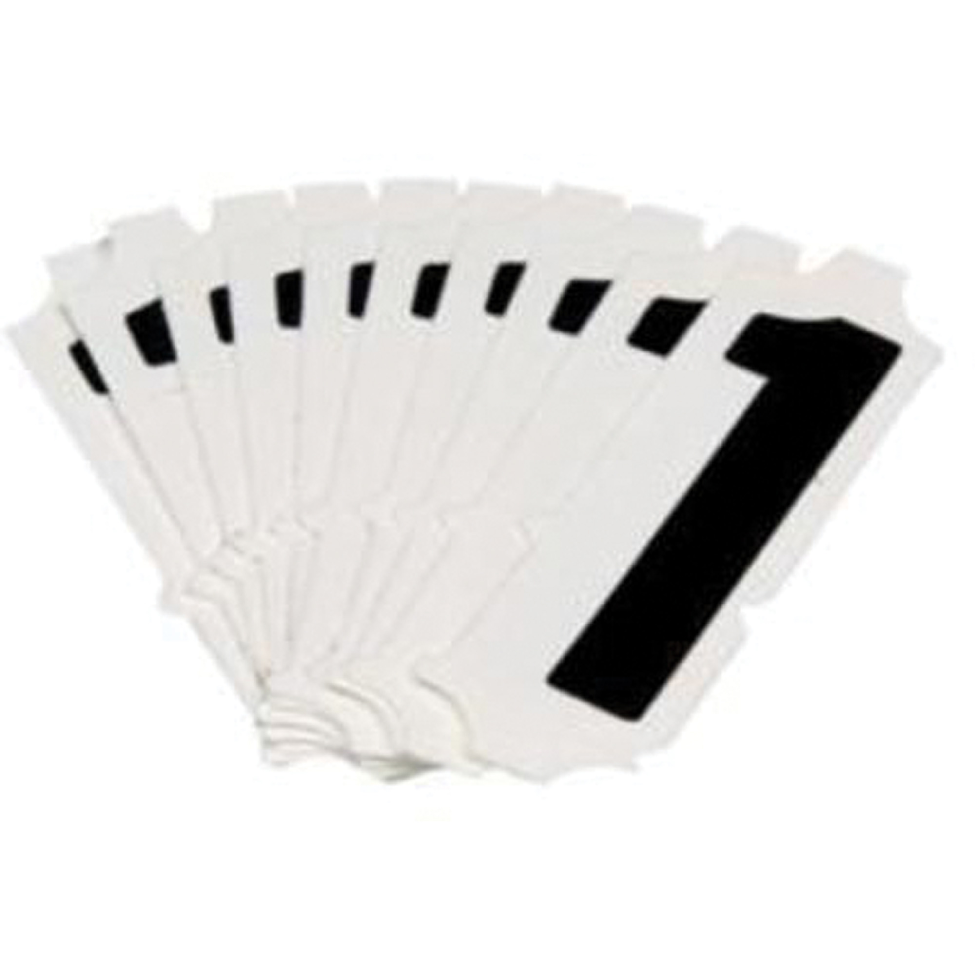 Étiquettes de lettres et chiffres gothiques individuels Quick-AlignMD, 1, 2" h, Noir