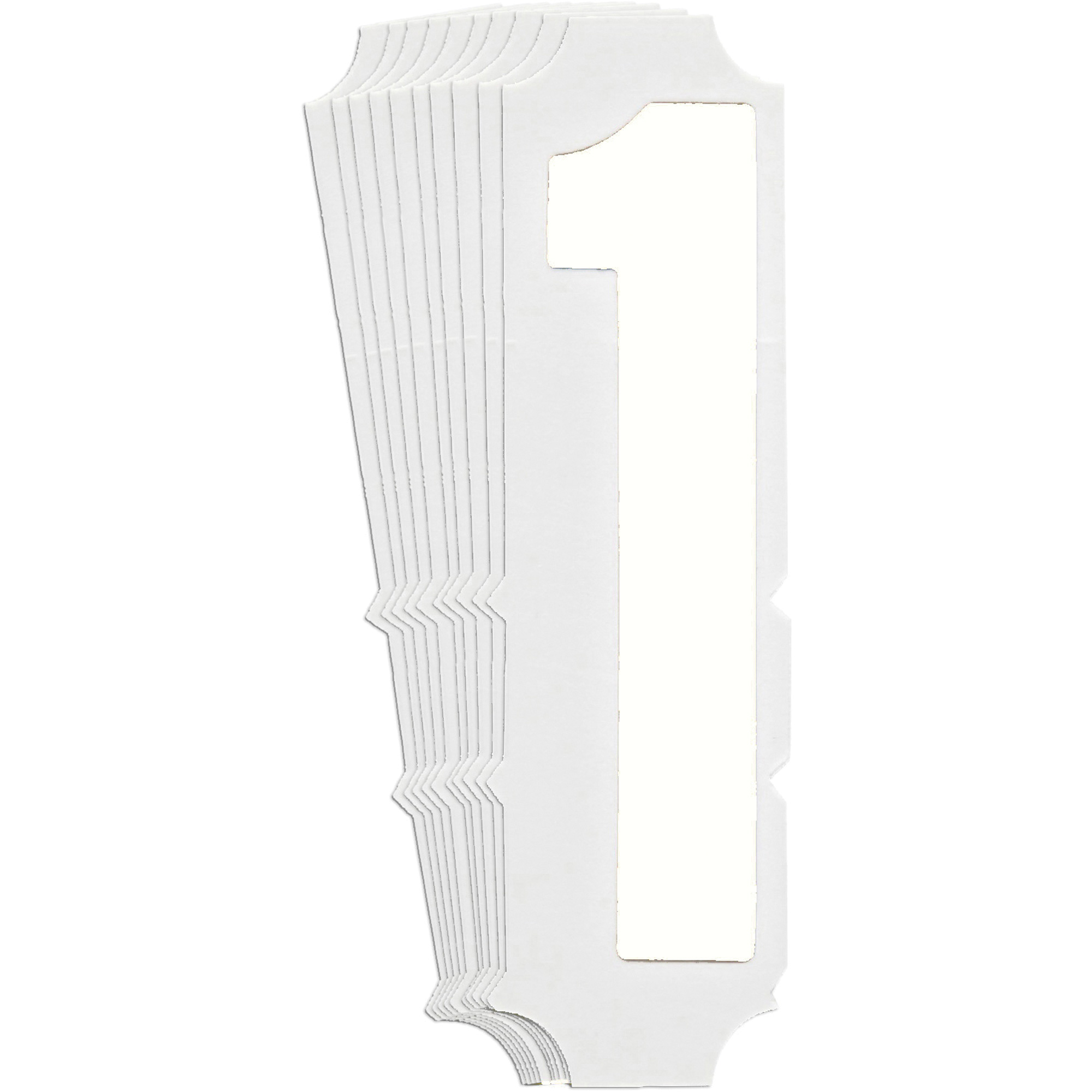 Étiquettes de lettres et chiffres gothiques individuels Quick-AlignMD, 1, 3" h, Blanc