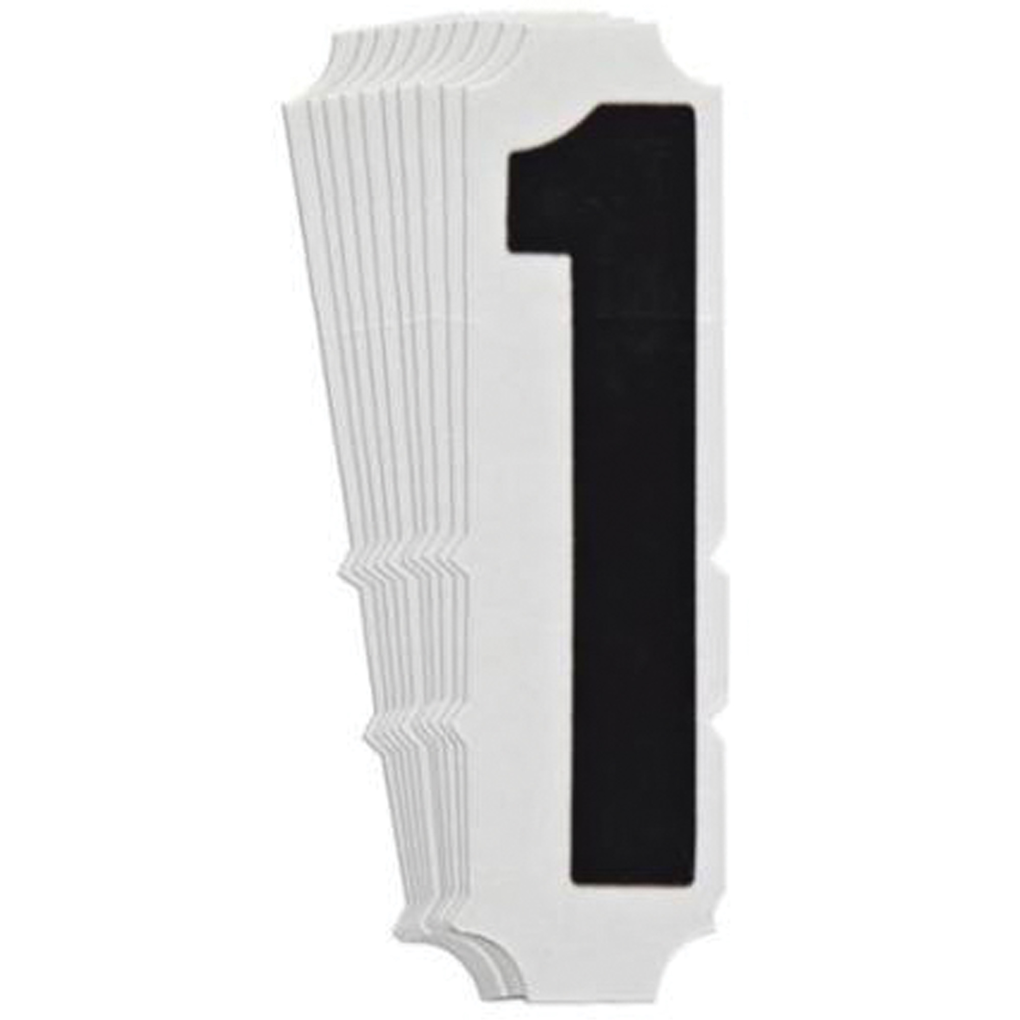 Étiquettes de lettres et chiffres gothiques individuels Quick-AlignMD, 1, 3" h, Noir
