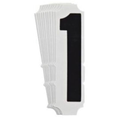 Étiquettes de lettres et chiffres gothiques individuels Quick-AlignMD, 1, 4" h, Noir