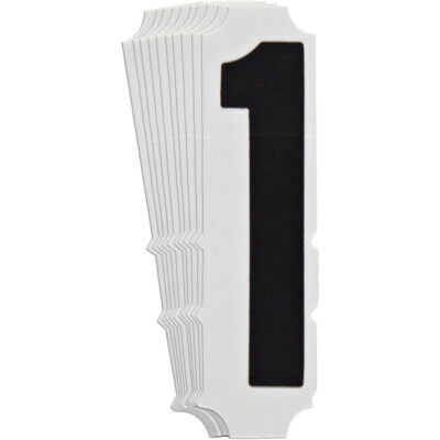 Étiquettes de lettres et chiffres gothiques individuels Quick-AlignMD, 1, 6" h, Noir