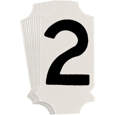 Étiquettes de lettres et chiffres gothiques individuels Quick-AlignMD, 2, 1" h, Noir