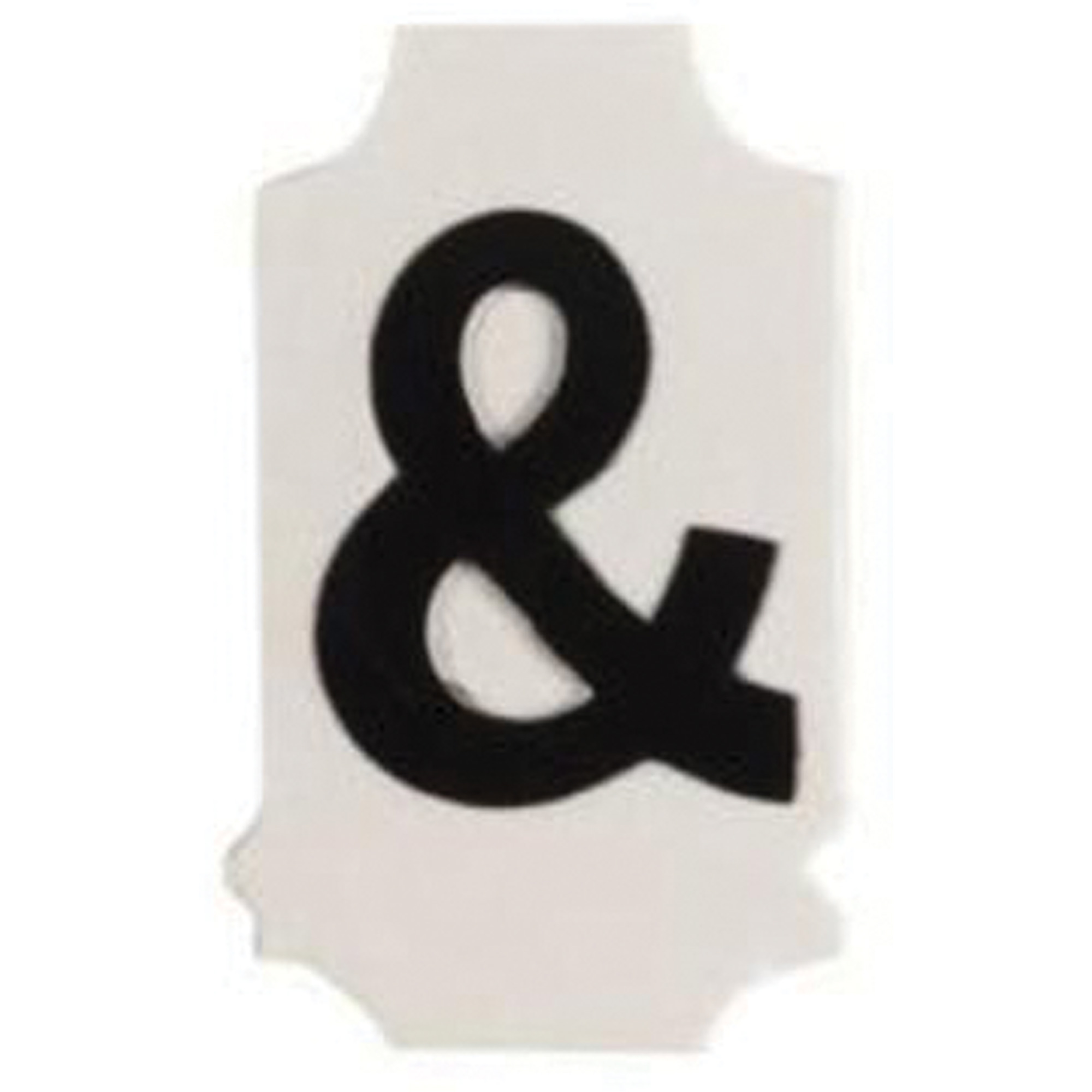 Étiquettes de lettres et chiffres gothiques individuels Quick-AlignMD, 2, 2" h, Noir