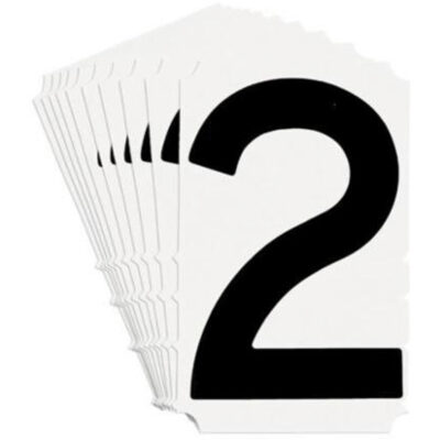 Étiquettes de lettres et chiffres gothiques individuels Quick-AlignMD, 2, 3" h, Noir