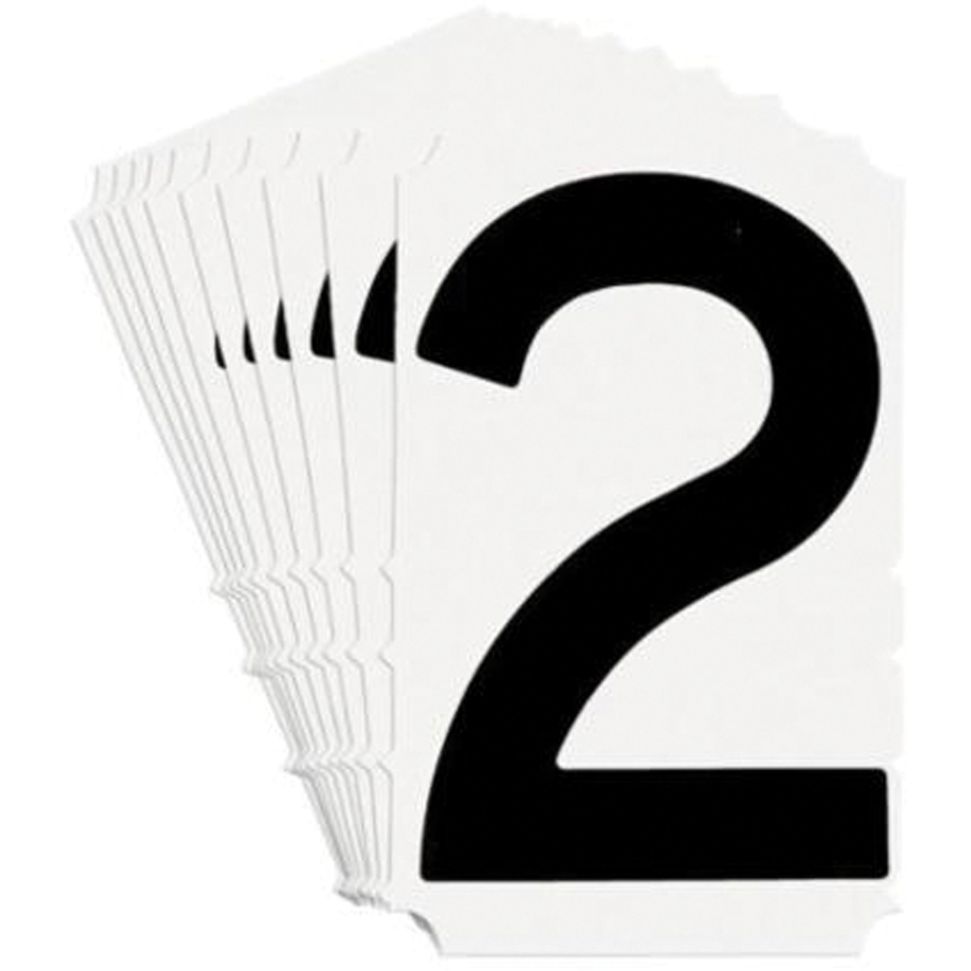 Étiquettes de lettres et chiffres gothiques individuels Quick-AlignMD, 2, 3" h, Noir