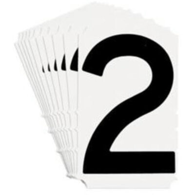 Étiquettes de lettres et chiffres gothiques individuels Quick-AlignMD, 2, 4" h, Noir