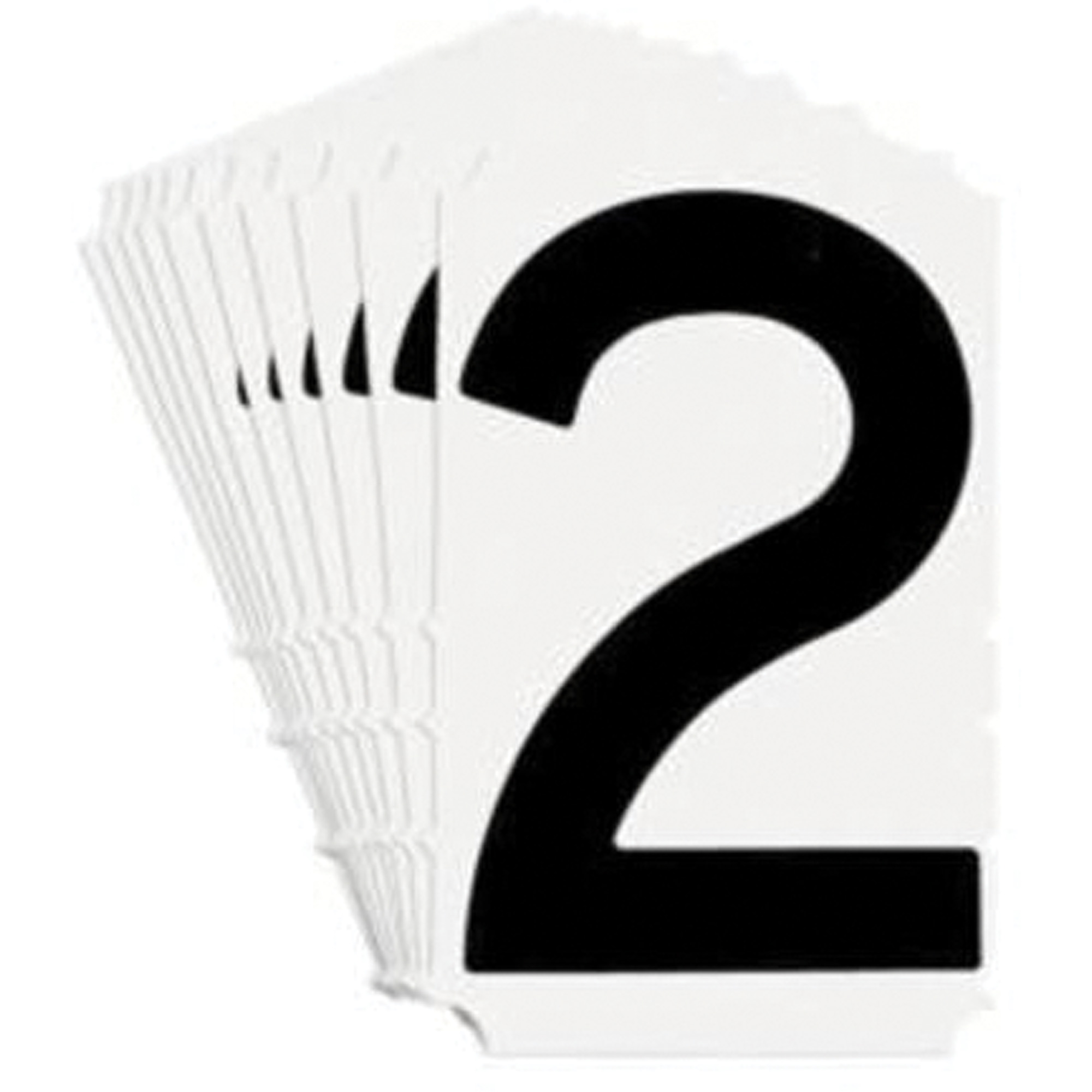 Étiquettes de lettres et chiffres gothiques individuels Quick-AlignMD, 2, 4" h, Noir