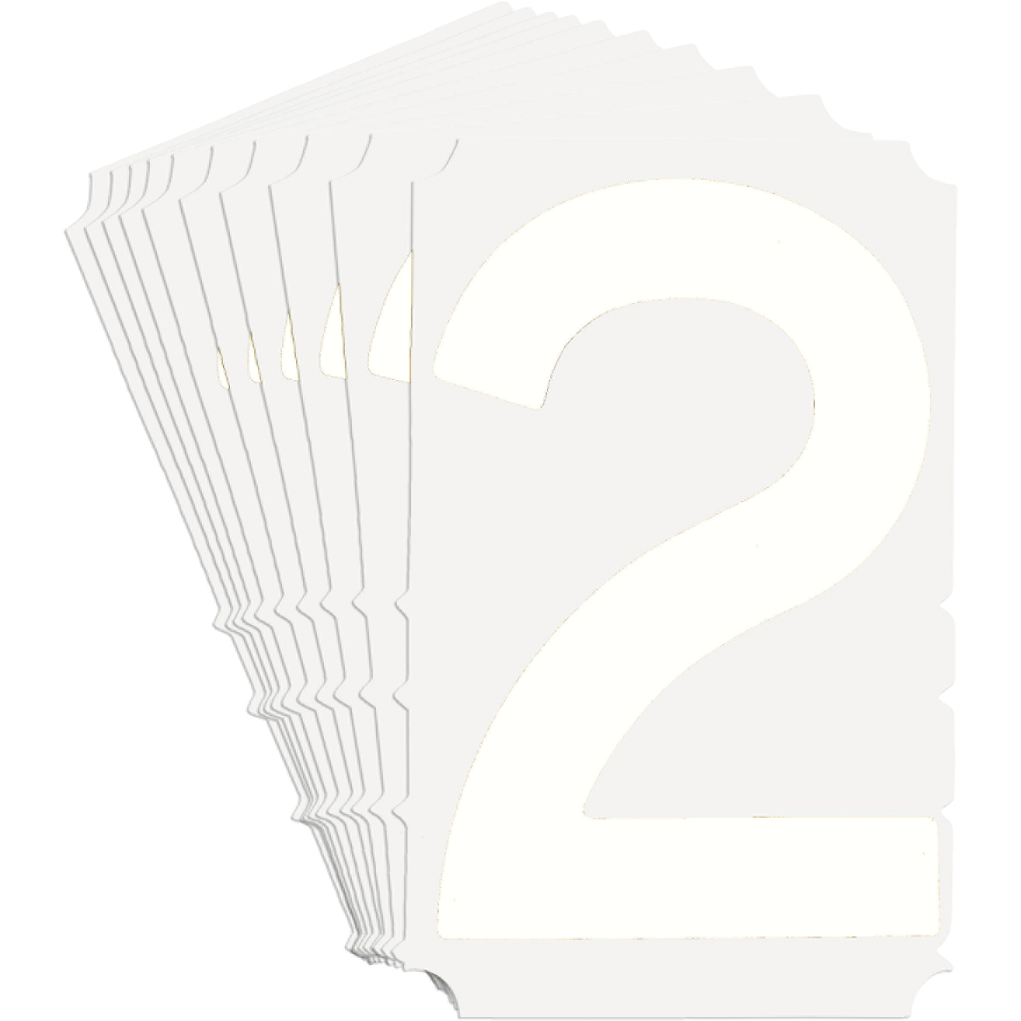 Étiquettes de lettres et chiffres gothiques individuels Quick-AlignMD, 2, 6" h, Blanc