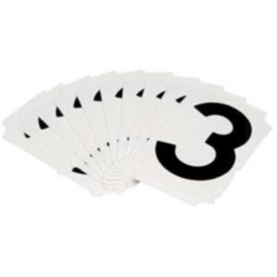 Étiquettes de lettres et chiffres gothiques individuels Quick-AlignMD, 3, 2" h, Noir