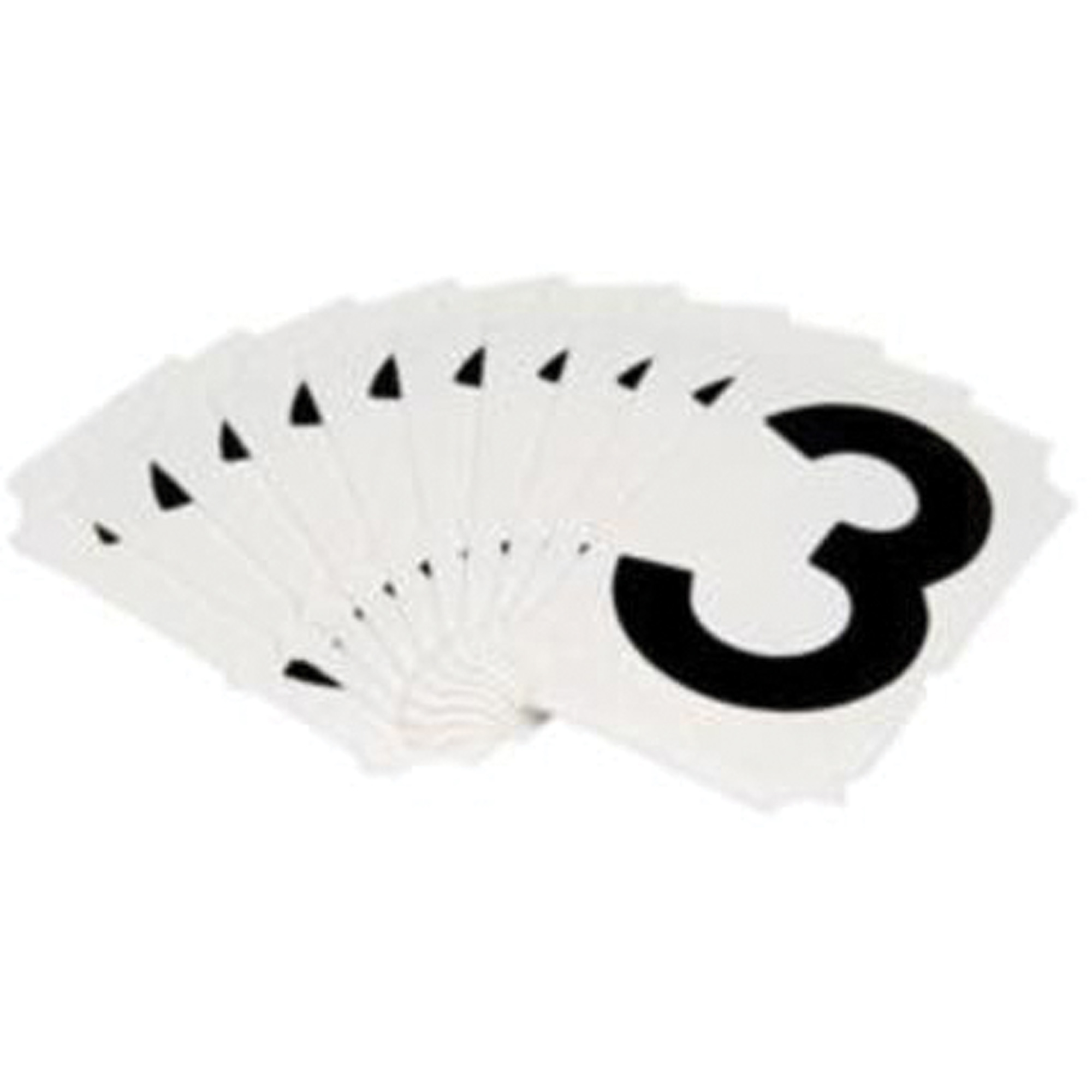 Étiquettes de lettres et chiffres gothiques individuels Quick-AlignMD, 3, 2" h, Noir