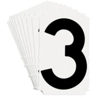 Étiquettes de lettres et chiffres gothiques individuels Quick-AlignMD, 3, 4" h, Noir