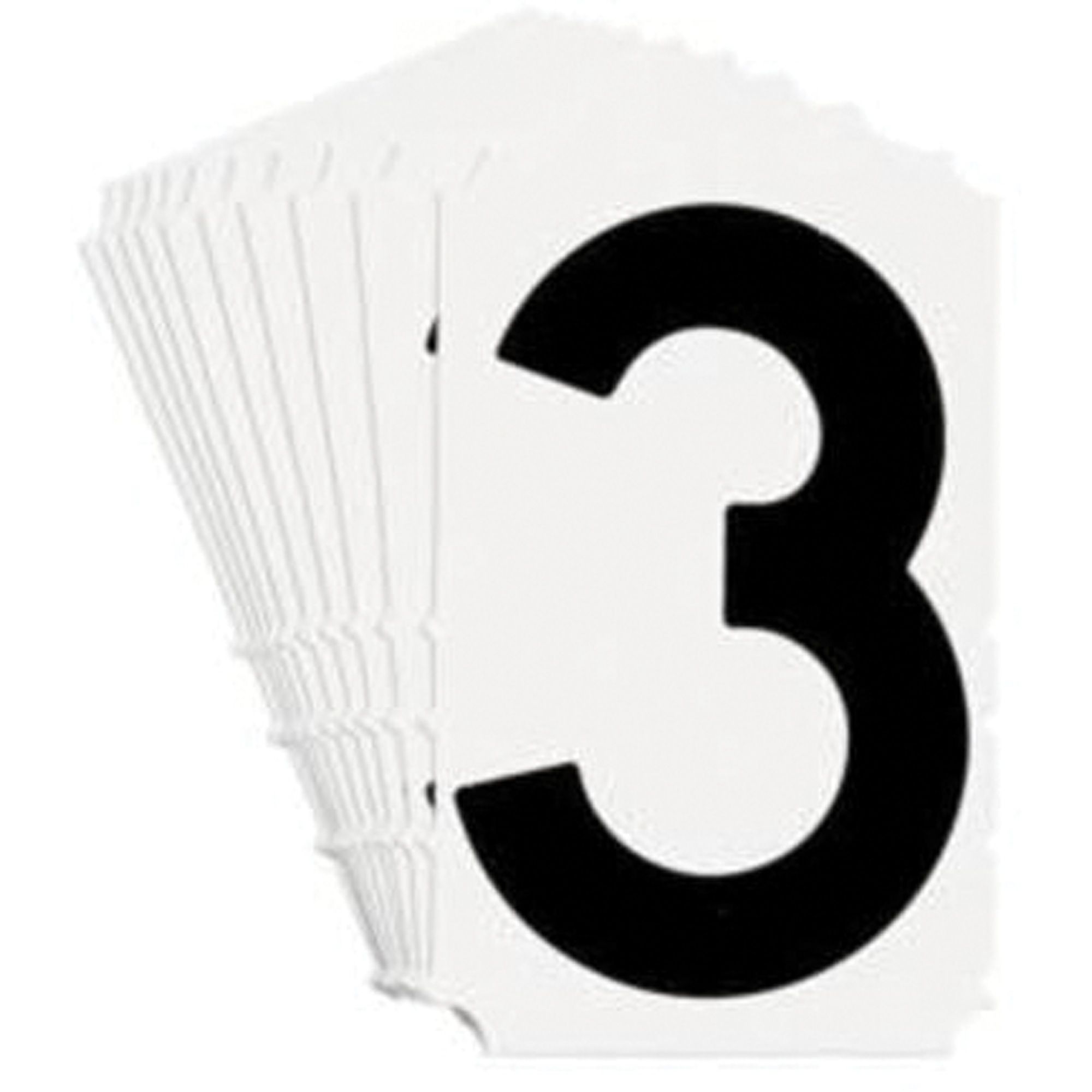 Étiquettes de lettres et chiffres gothiques individuels Quick-AlignMD, 3, 4" h, Noir
